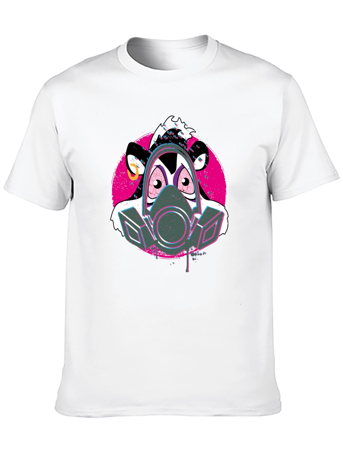 Darkwing Duck Gas Mask Black T-Shirt