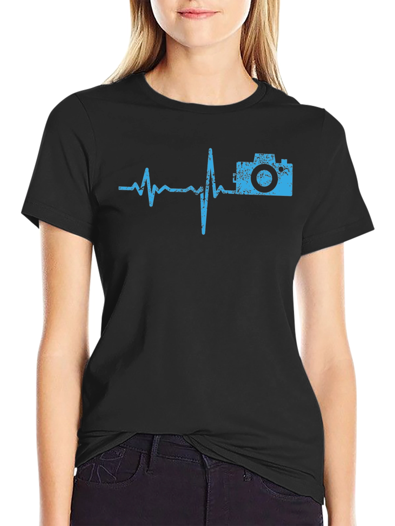 Camera Heartbeat Graphic Tee - Photographers Essential