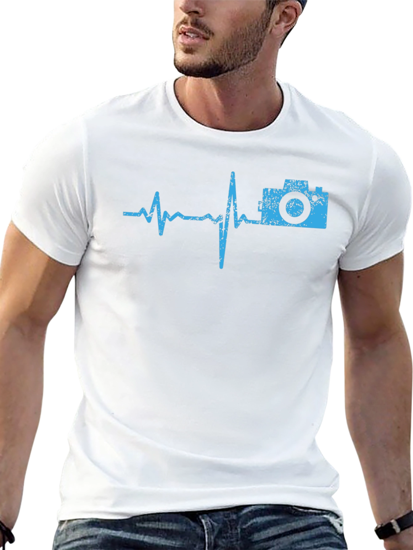 Camera Heartbeat Graphic Tee - Photographers Essential