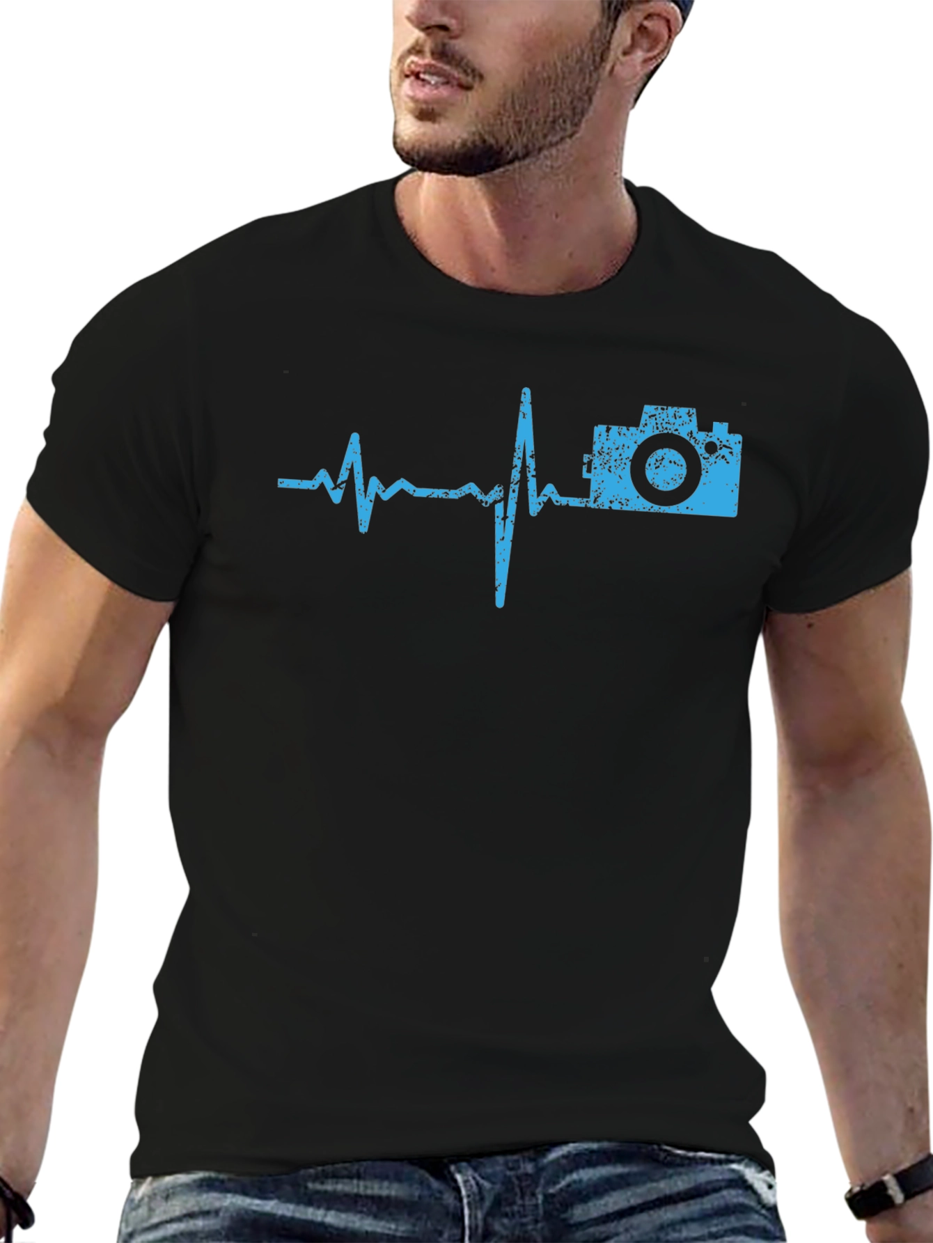 Camera Heartbeat Graphic Tee - Photographers Essential