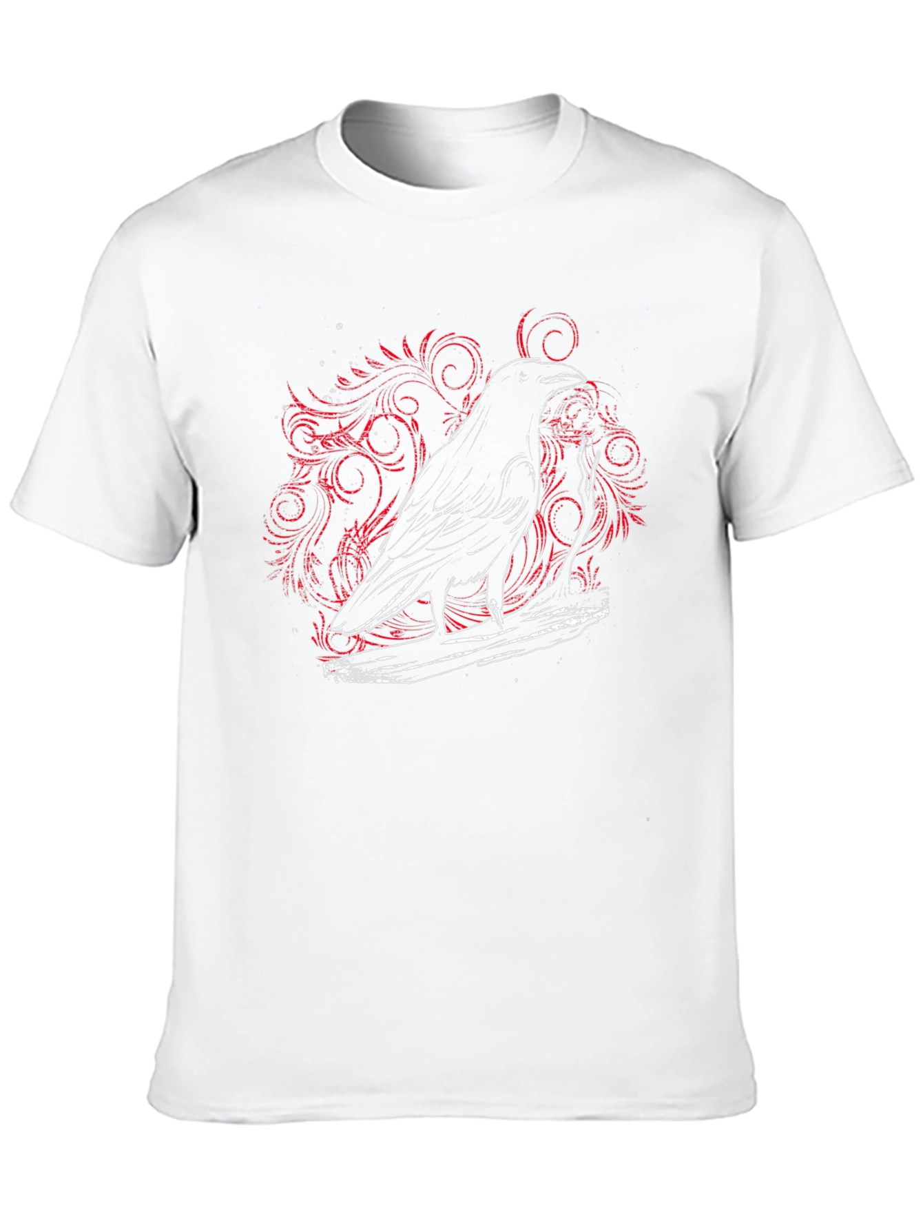 Raven Graphic Tee - Gothic Style Print