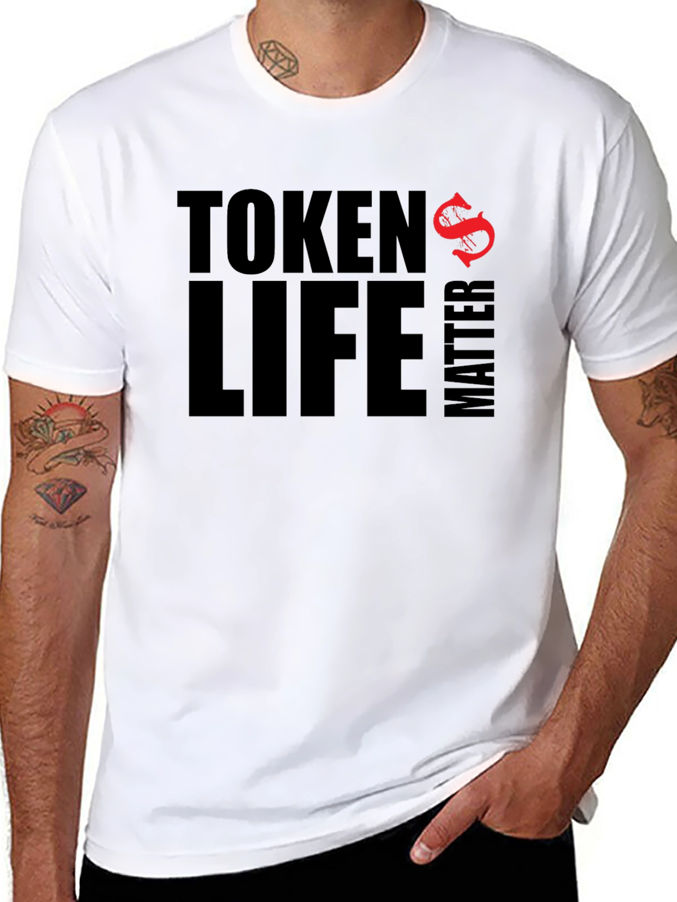 Token Life Matters Graphic Tee - Black