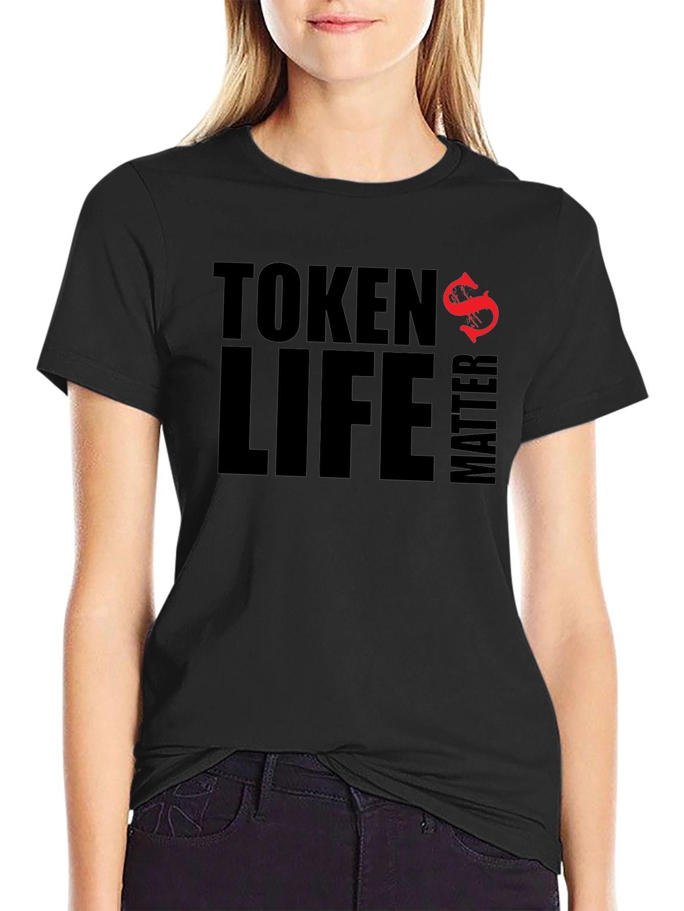 Token Life Matters Graphic Tee - Black