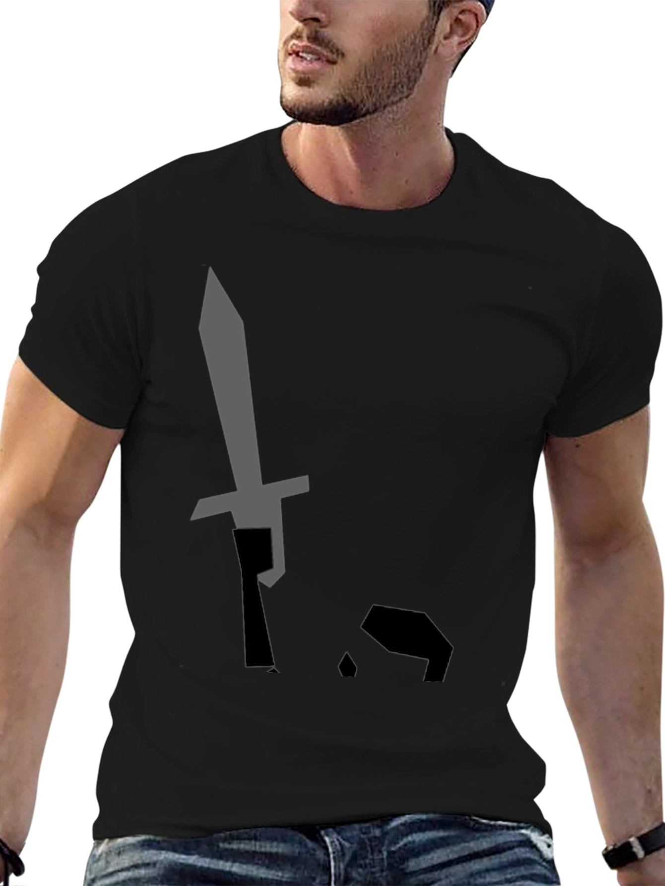 Sword Graphic Black T-Shirt