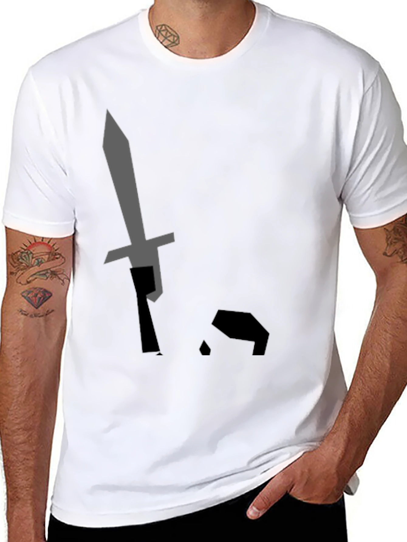 Sword Graphic Black T-Shirt