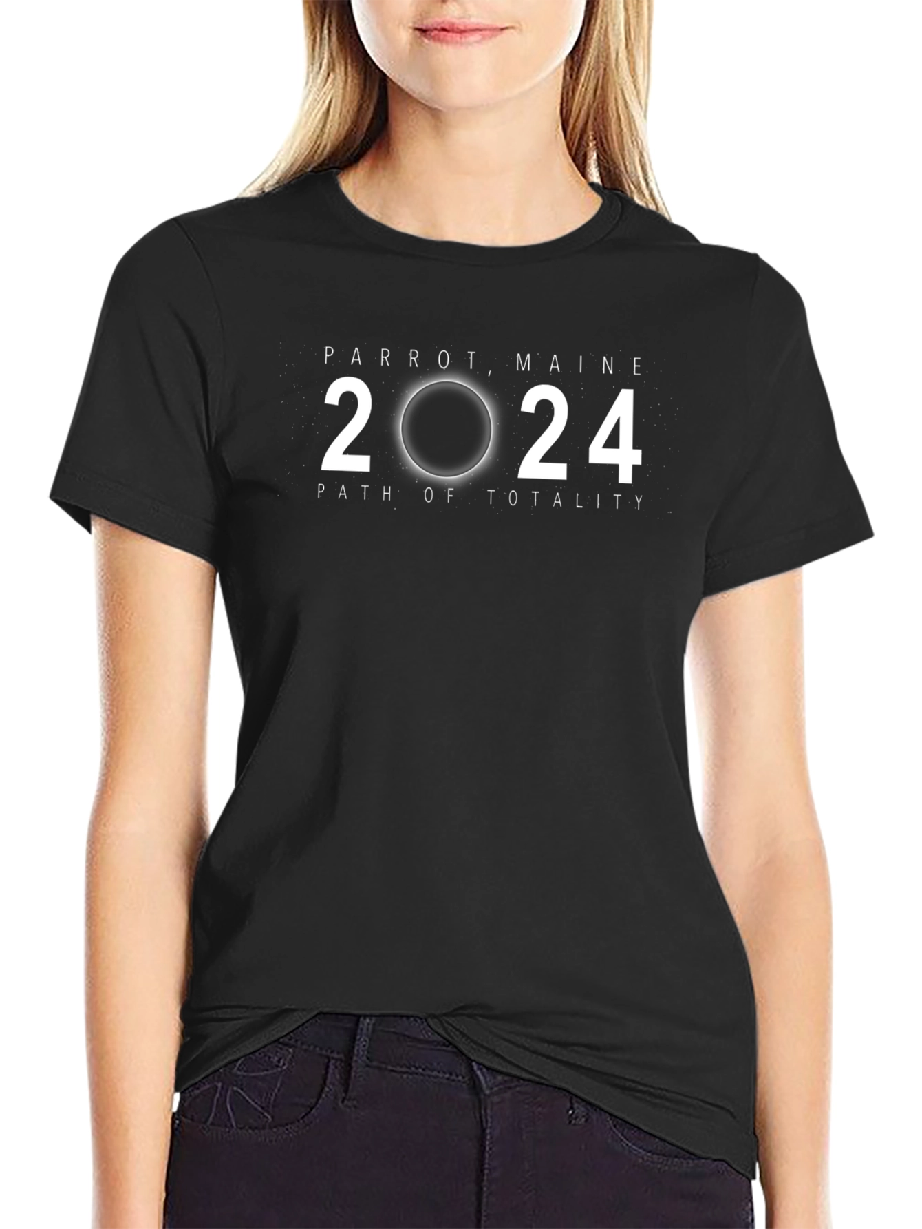 Parrot Maine 2024 Total Solar Eclipse T-Shirt