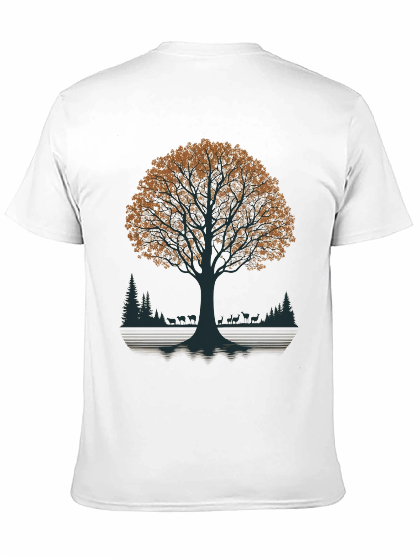 Nature Tree Graphic Tee - Black T-Shirt