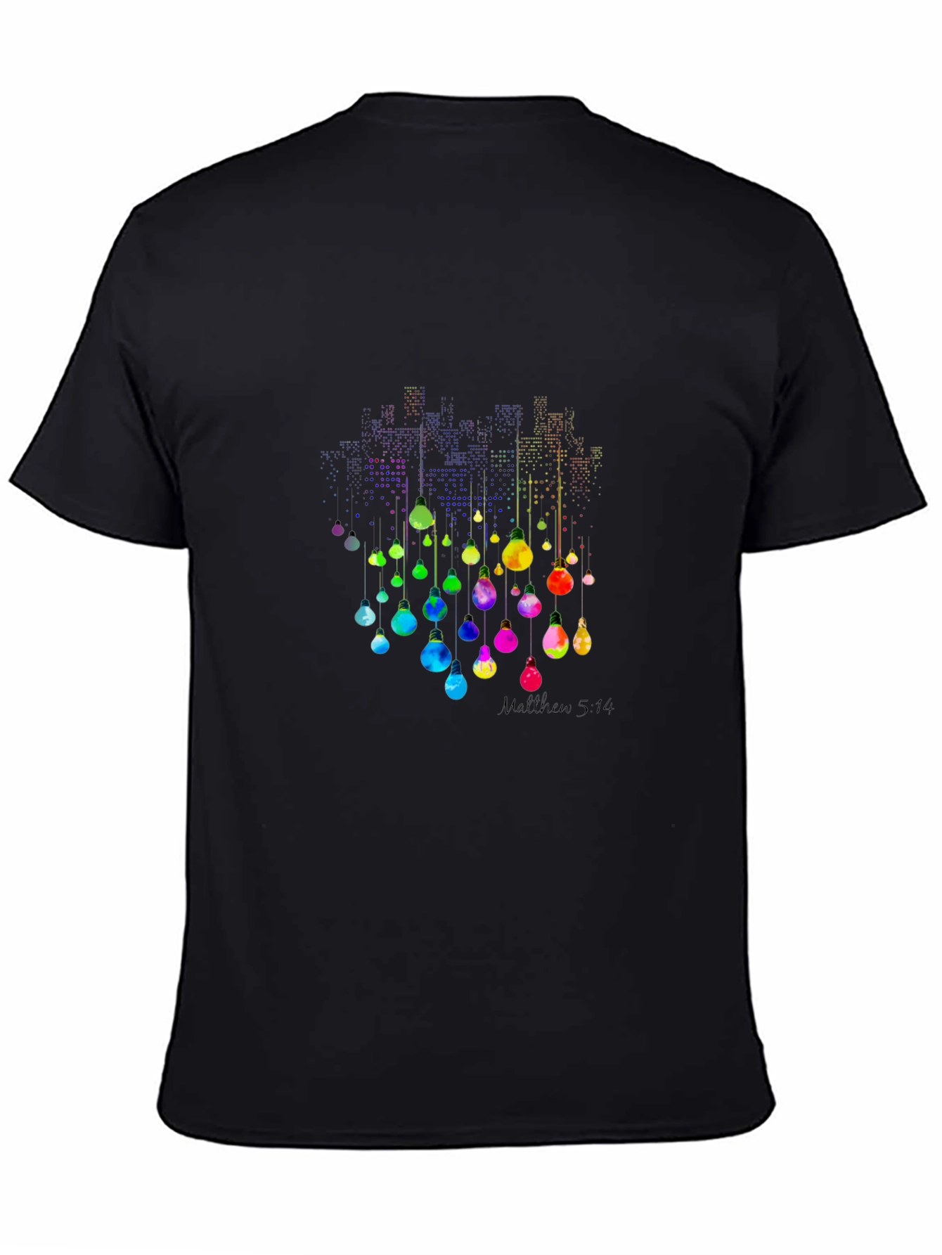 City Lights Graphic Tee - Mens Black T-Shirt