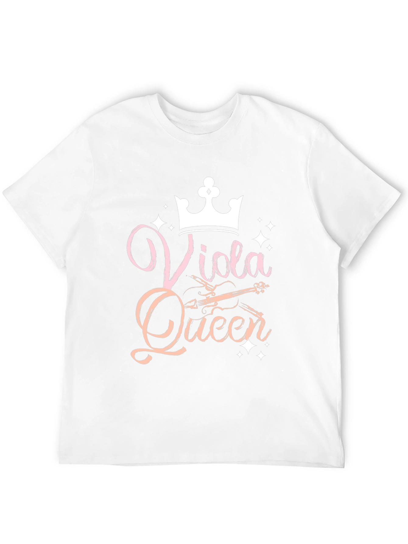 Viola Queen Black T-Shirt Musical Instrument Apparel