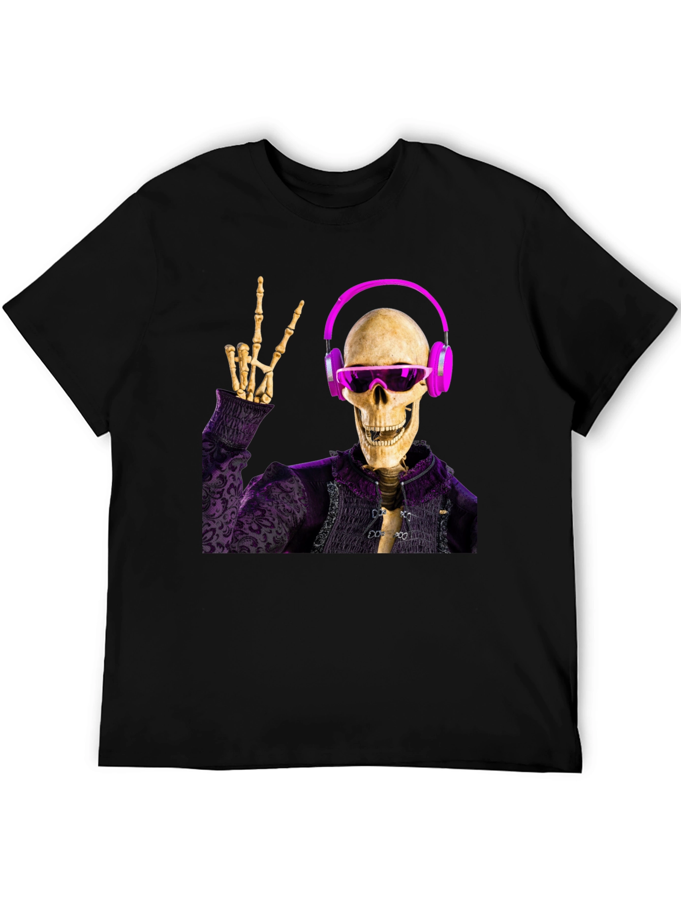 Skeleton DJ Graphic Tee