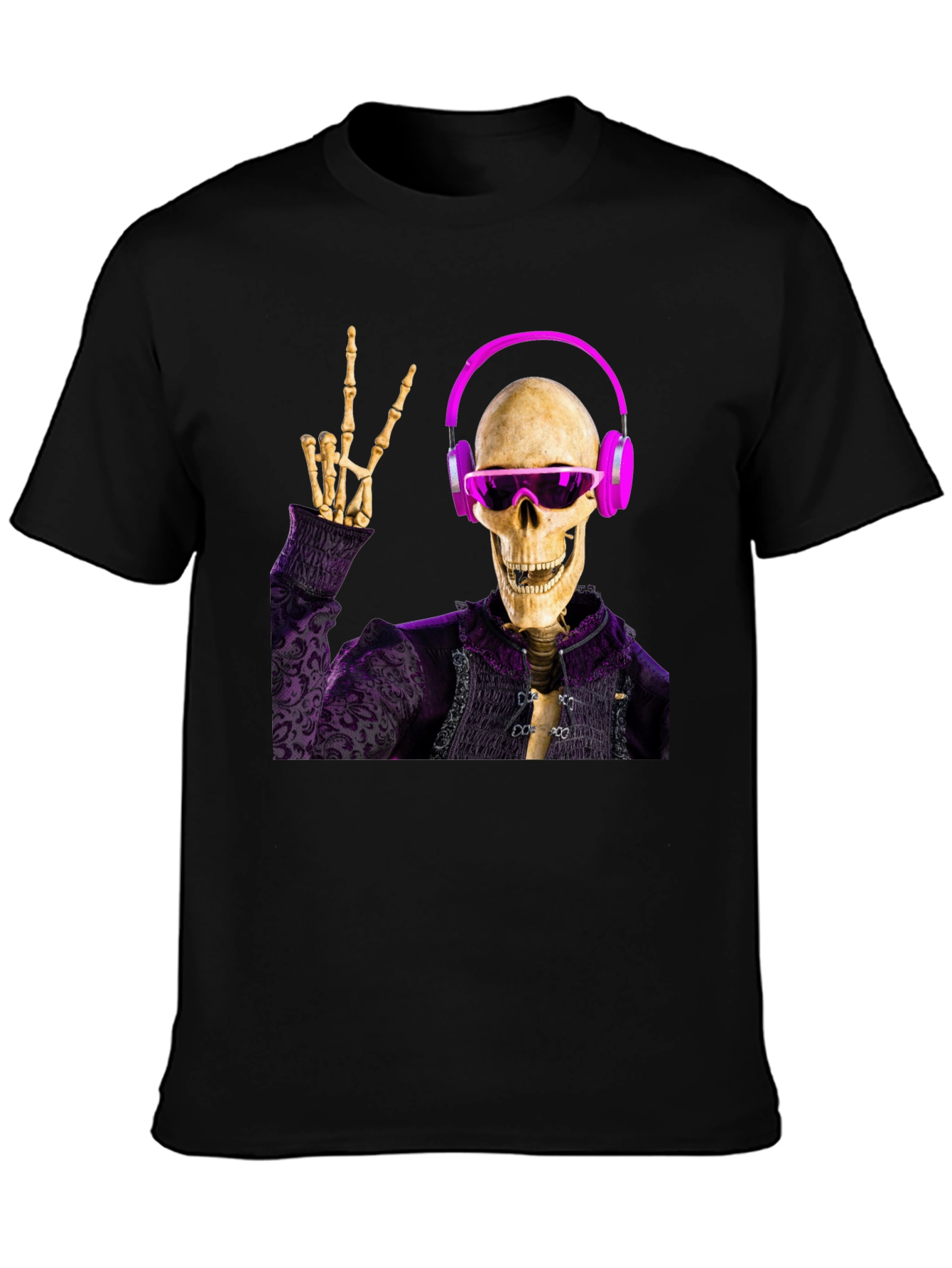 Skeleton DJ Graphic Tee