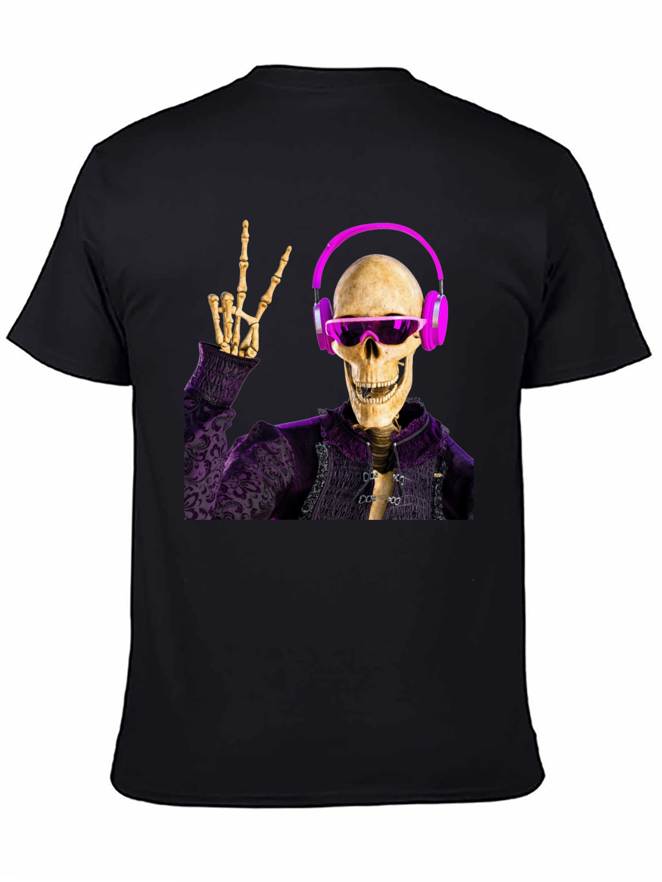 Skeleton DJ Graphic Tee