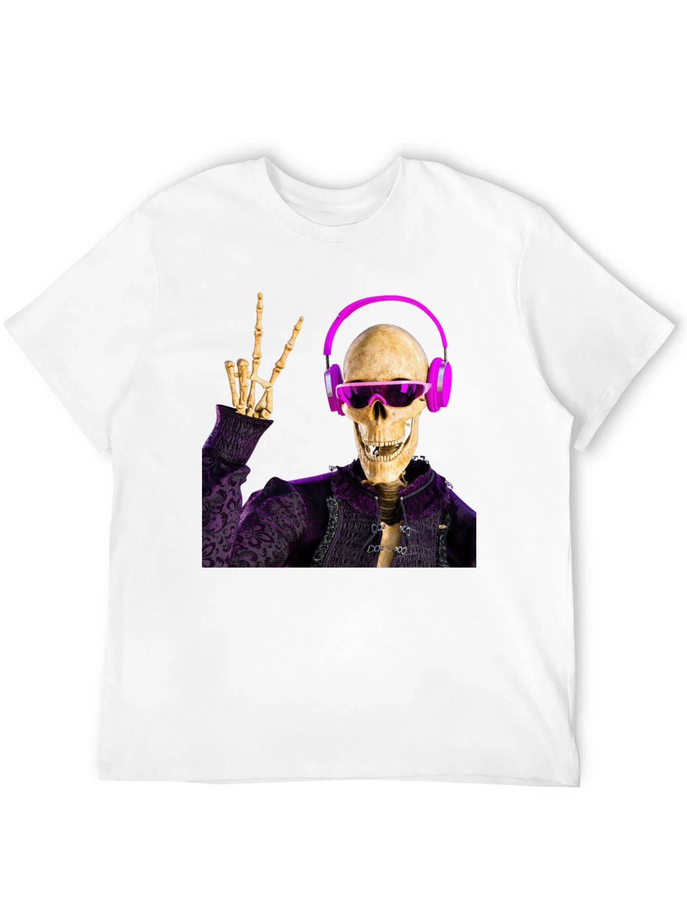 Skeleton DJ Graphic Tee