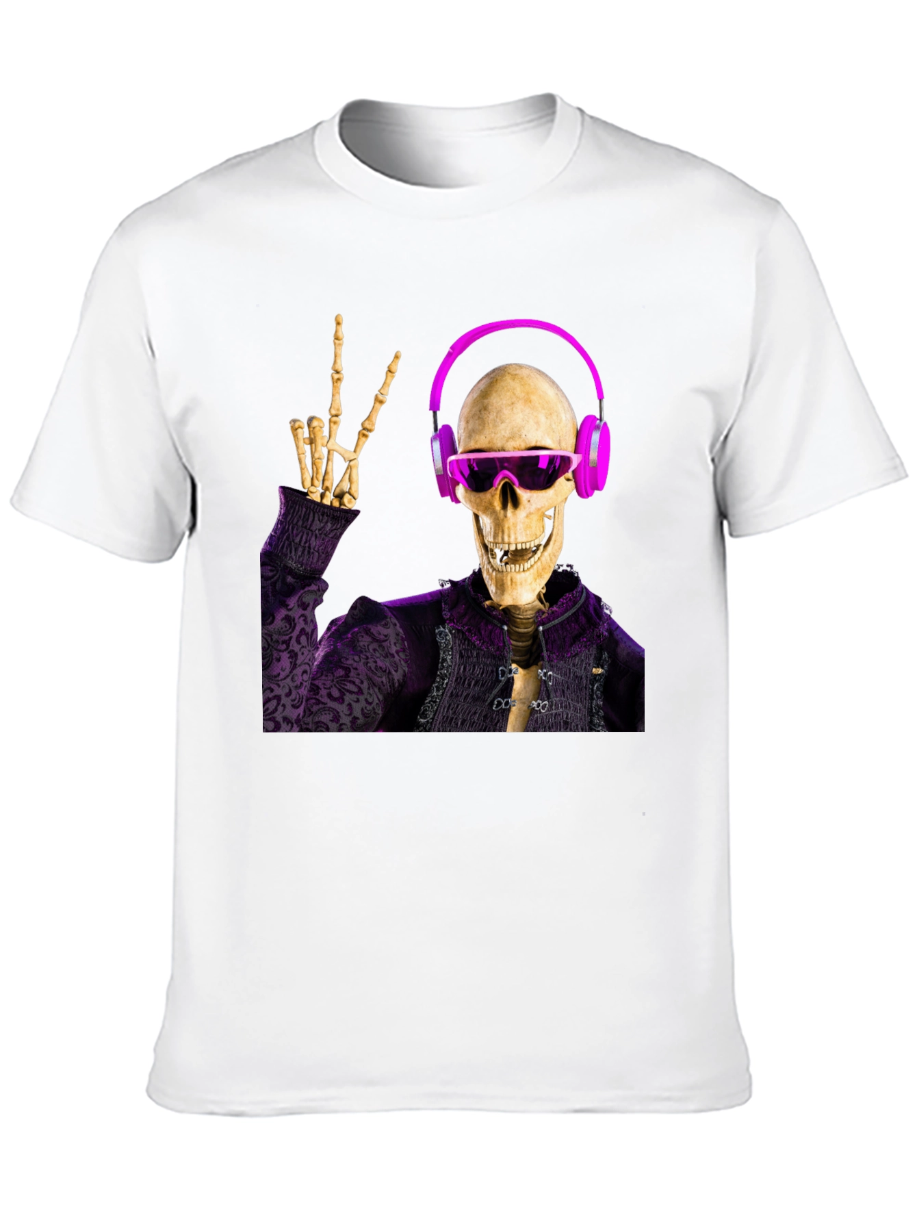 Skeleton DJ Graphic Tee