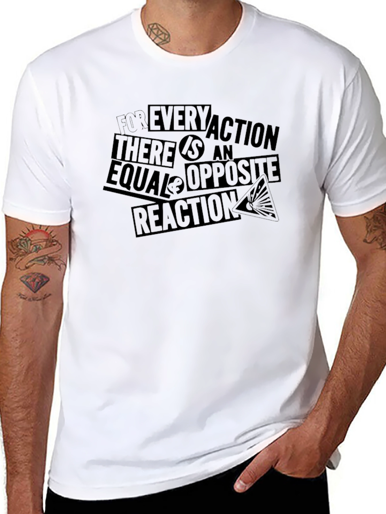 Newtons Law Graphic T-Shirt - Black
