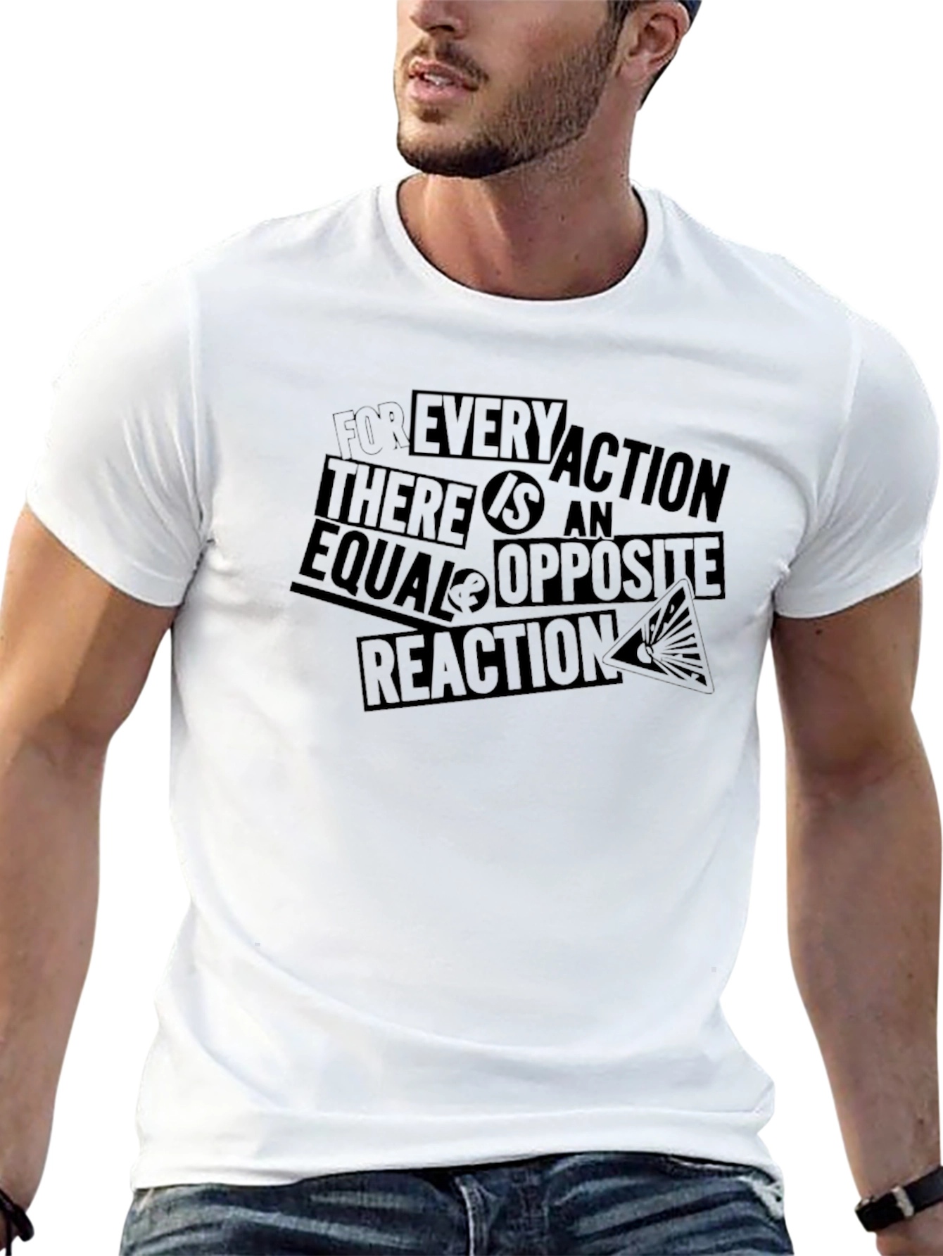 Newtons Law Graphic T-Shirt - Black