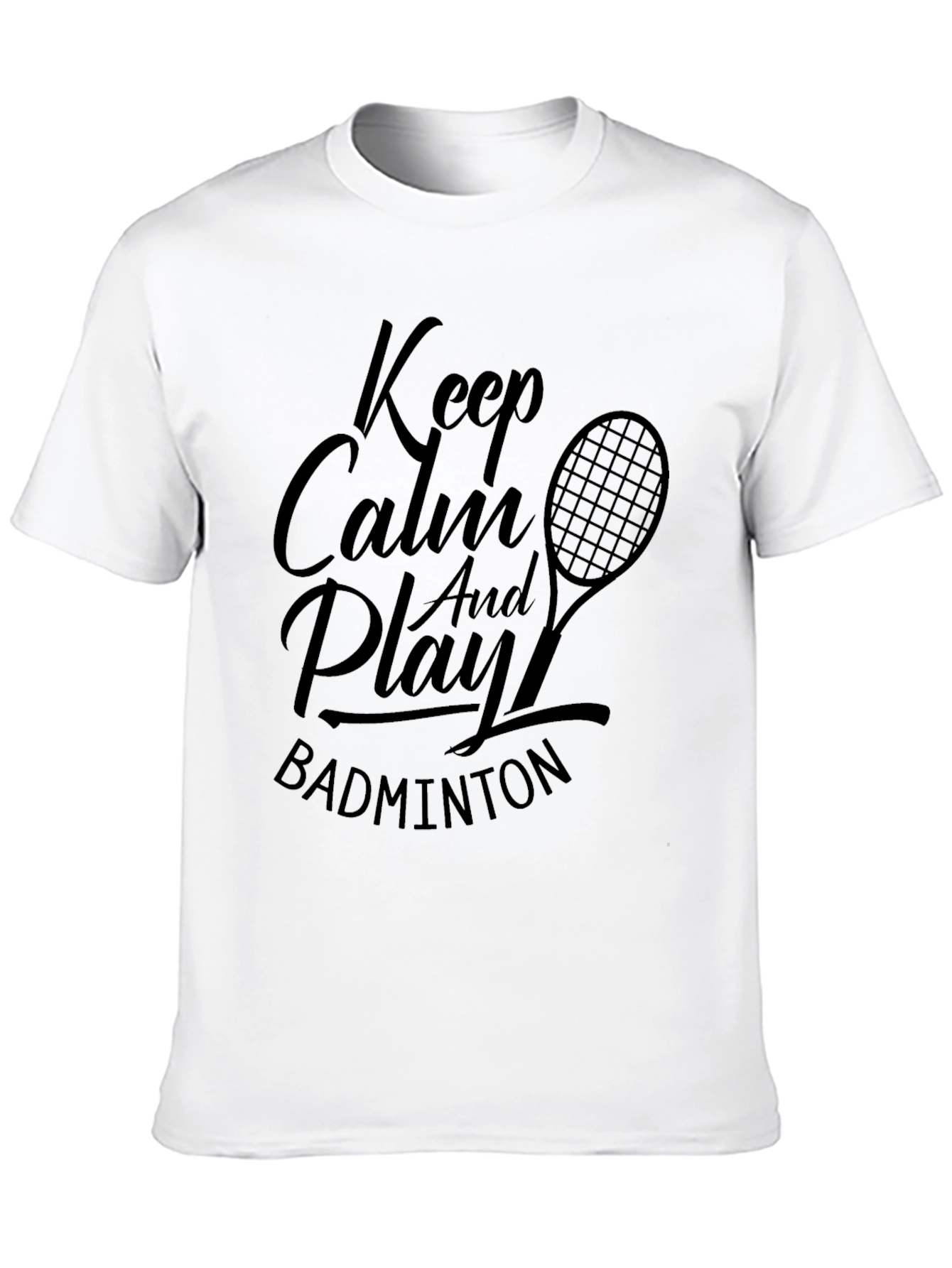 Keep Calm Badminton T-Shirt