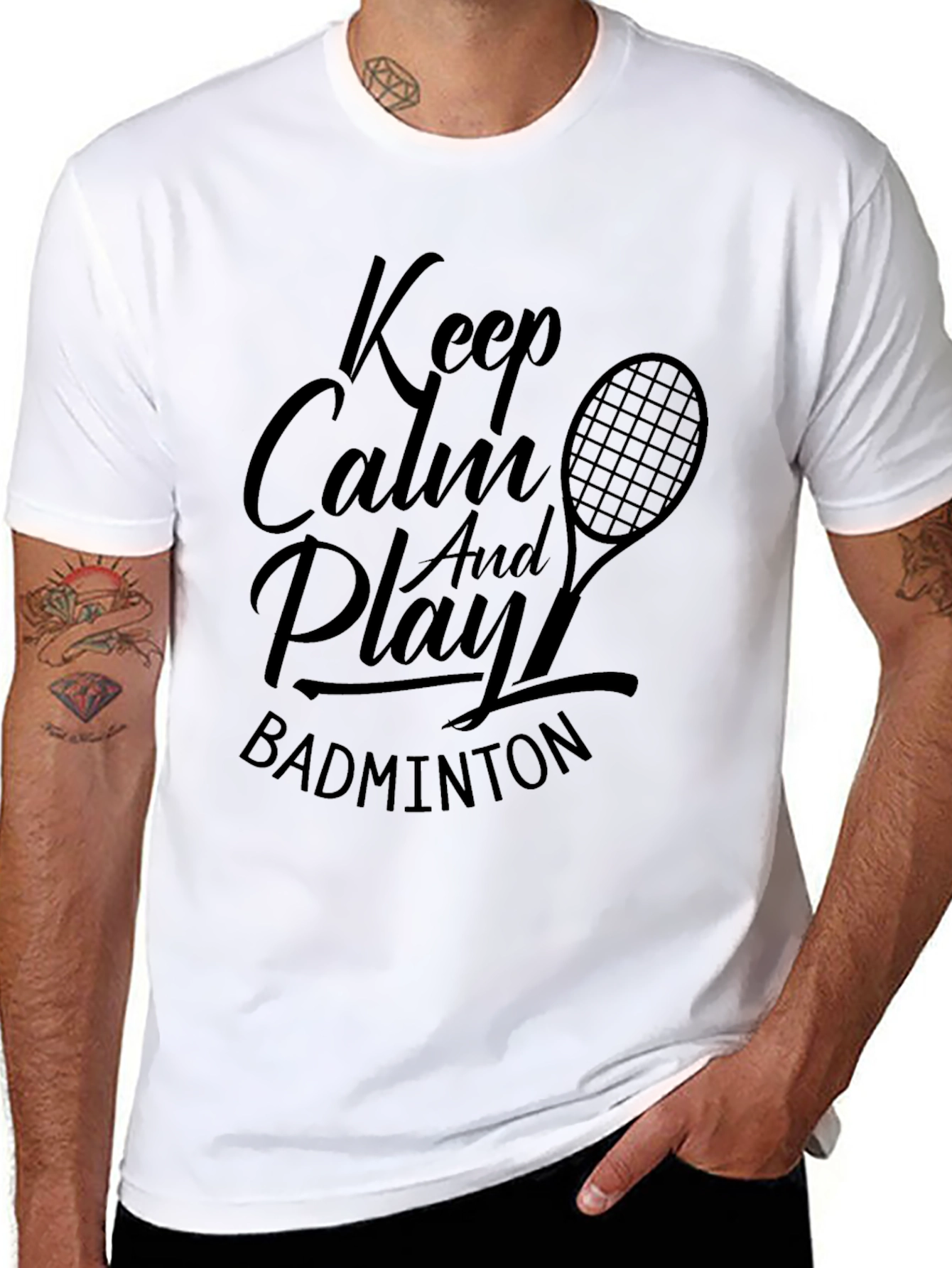Keep Calm Badminton T-Shirt