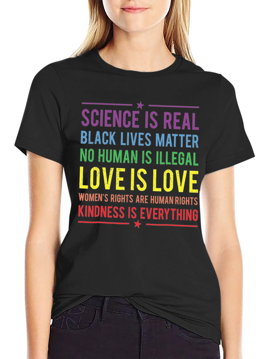 Equality & Kindness T-Shirt: Science Love Rights
