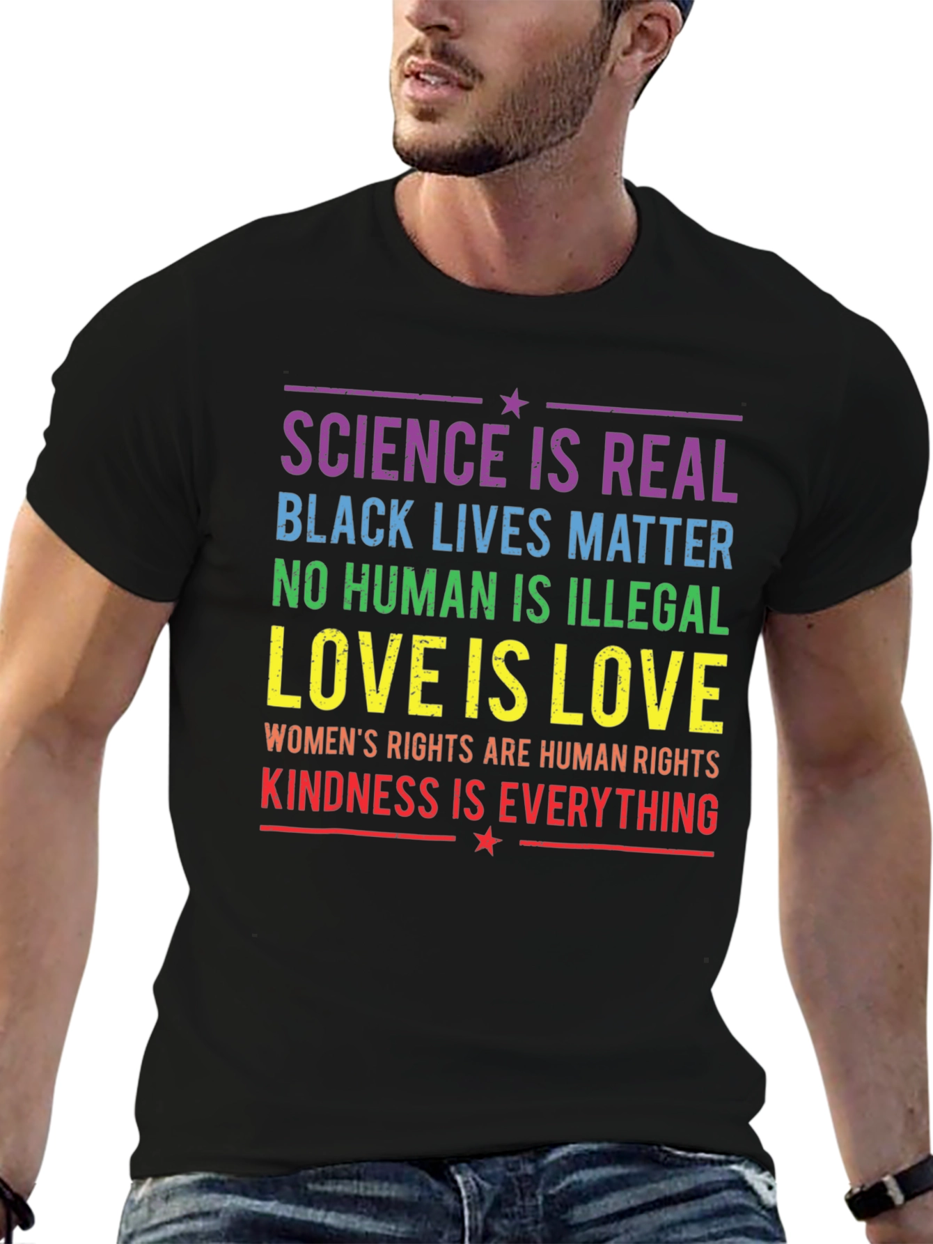 Equality & Kindness T-Shirt: Science Love Rights