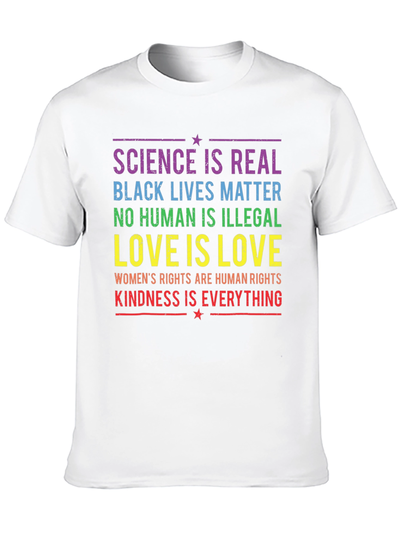 Equality & Kindness T-Shirt: Science Love Rights