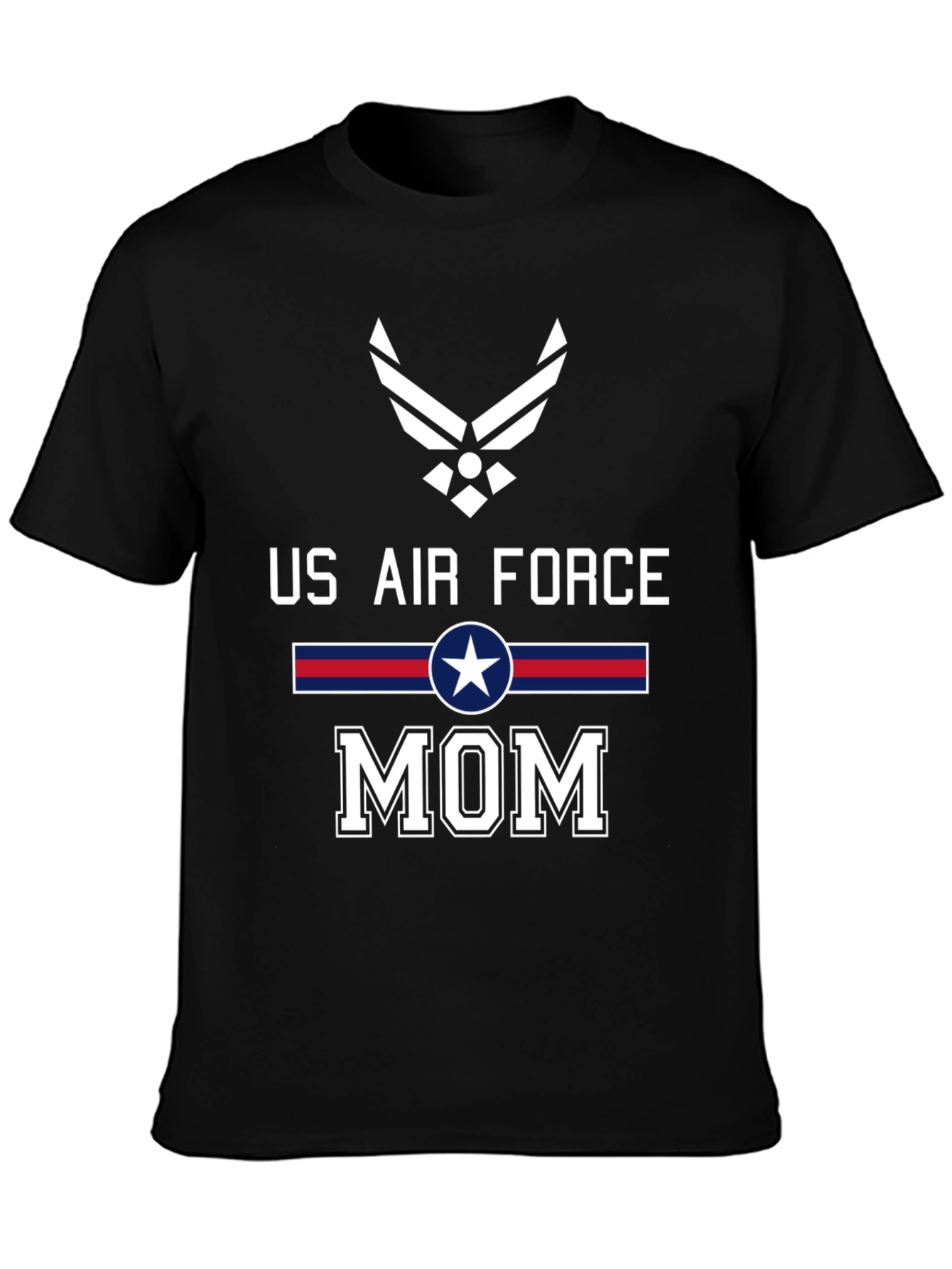 US Air Force Mom Graphic T-Shirt