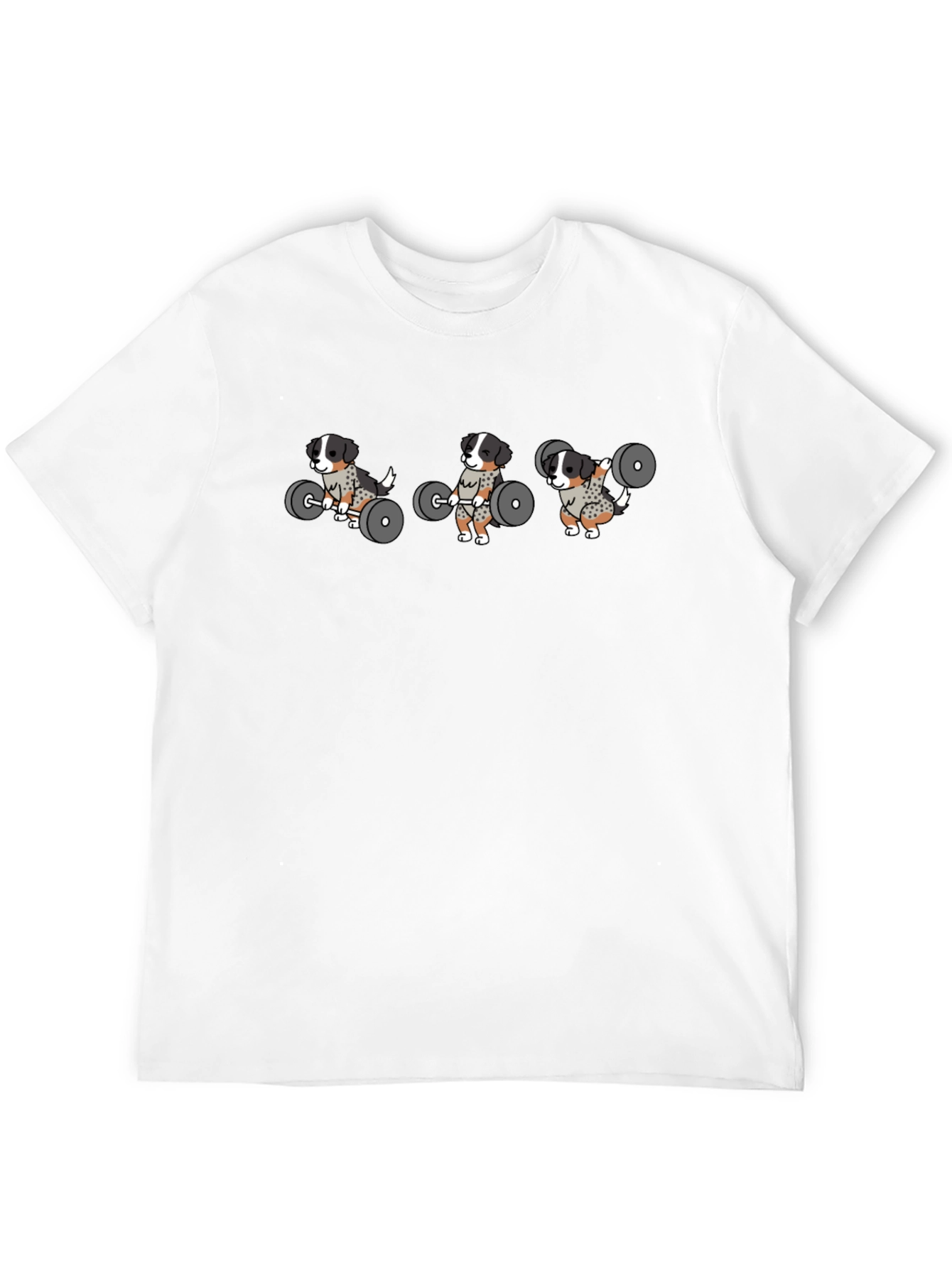 Weightlifting Dogs T-Shirt - Black Graphic Tee