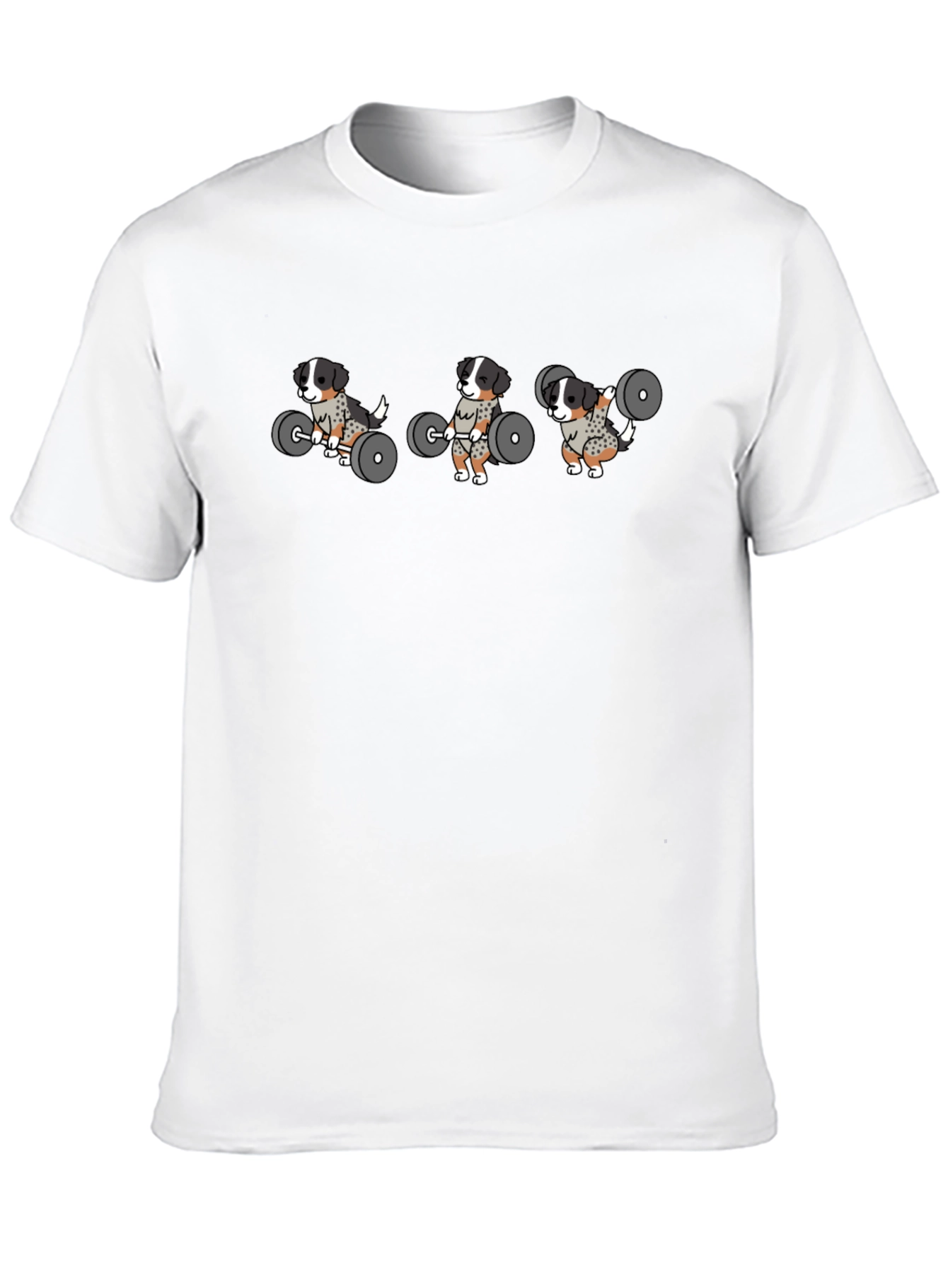 Weightlifting Dogs T-Shirt - Black Graphic Tee