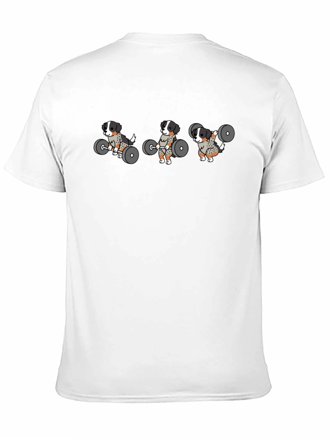 Weightlifting Dogs T-Shirt - Black Graphic Tee