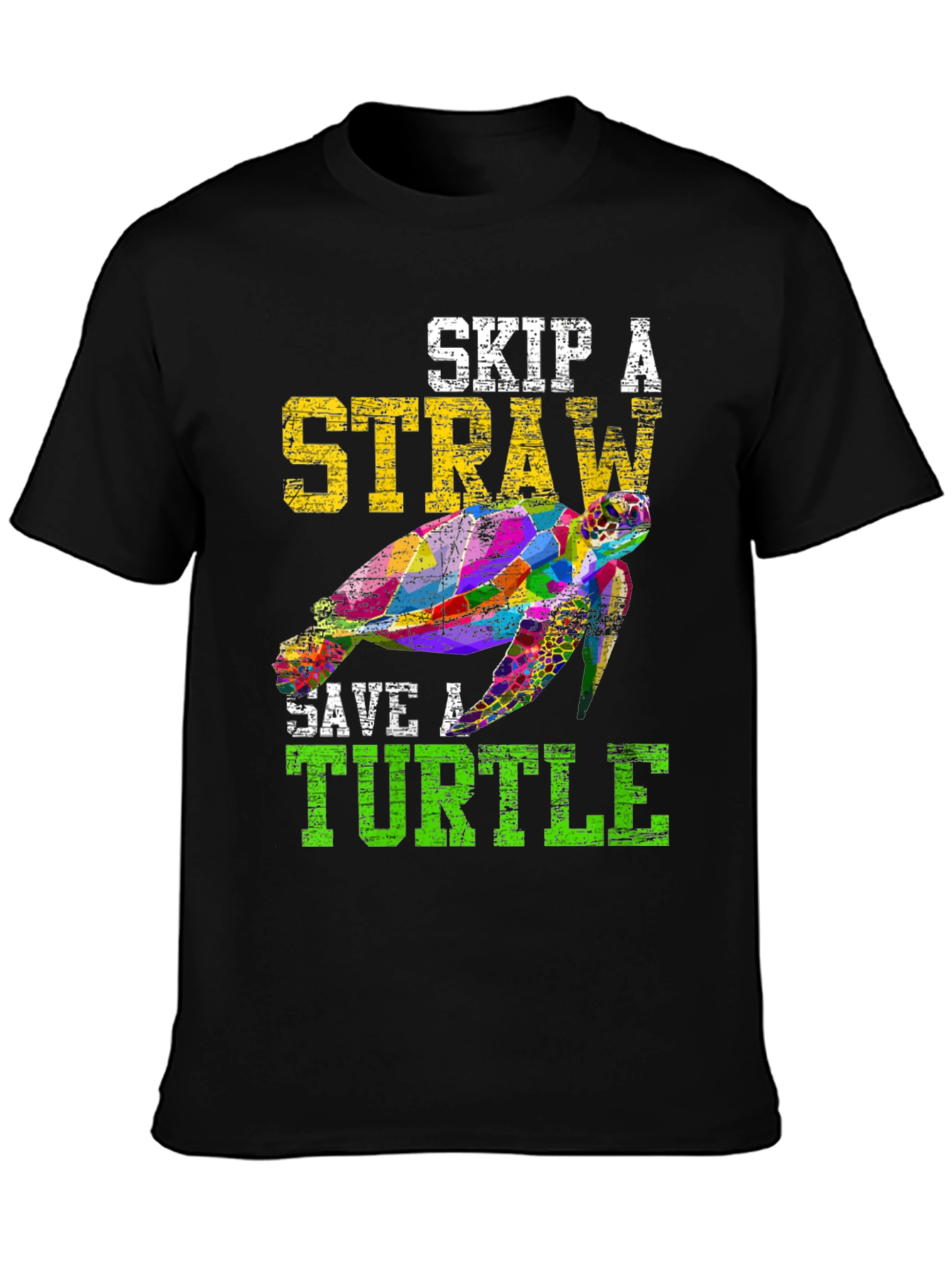 Skip a Straw Save a Turtle Graphic Tee