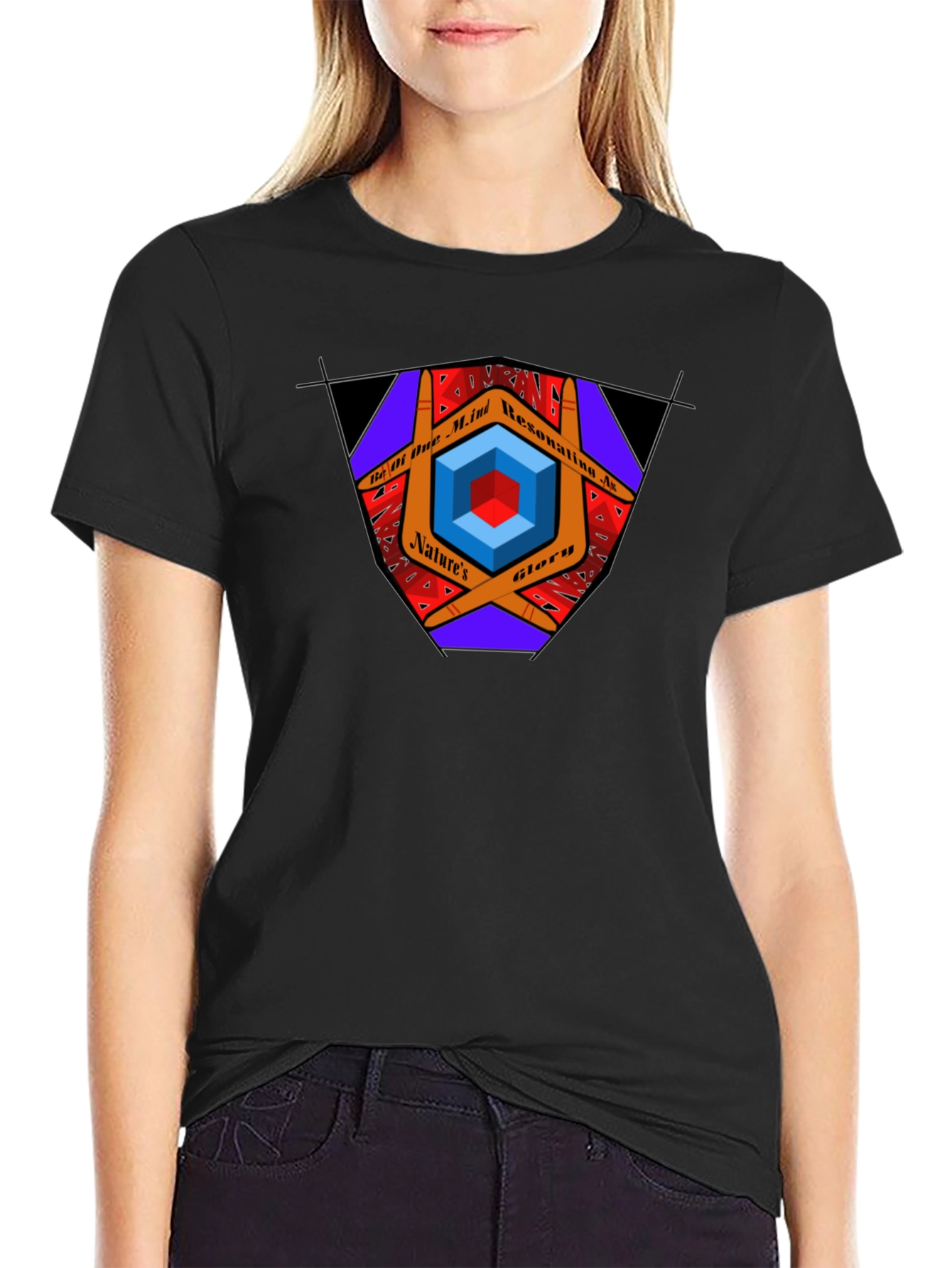 Geometric Mind Resonance Tee