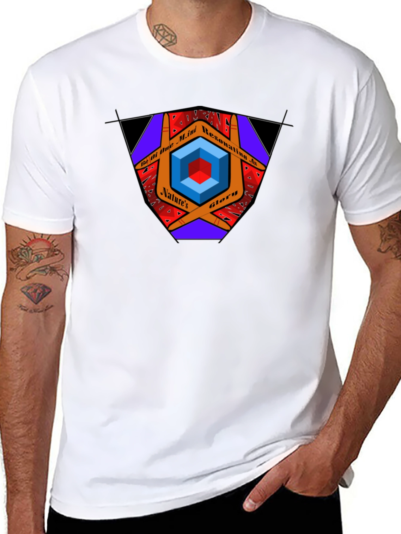 Geometric Mind Resonance Tee