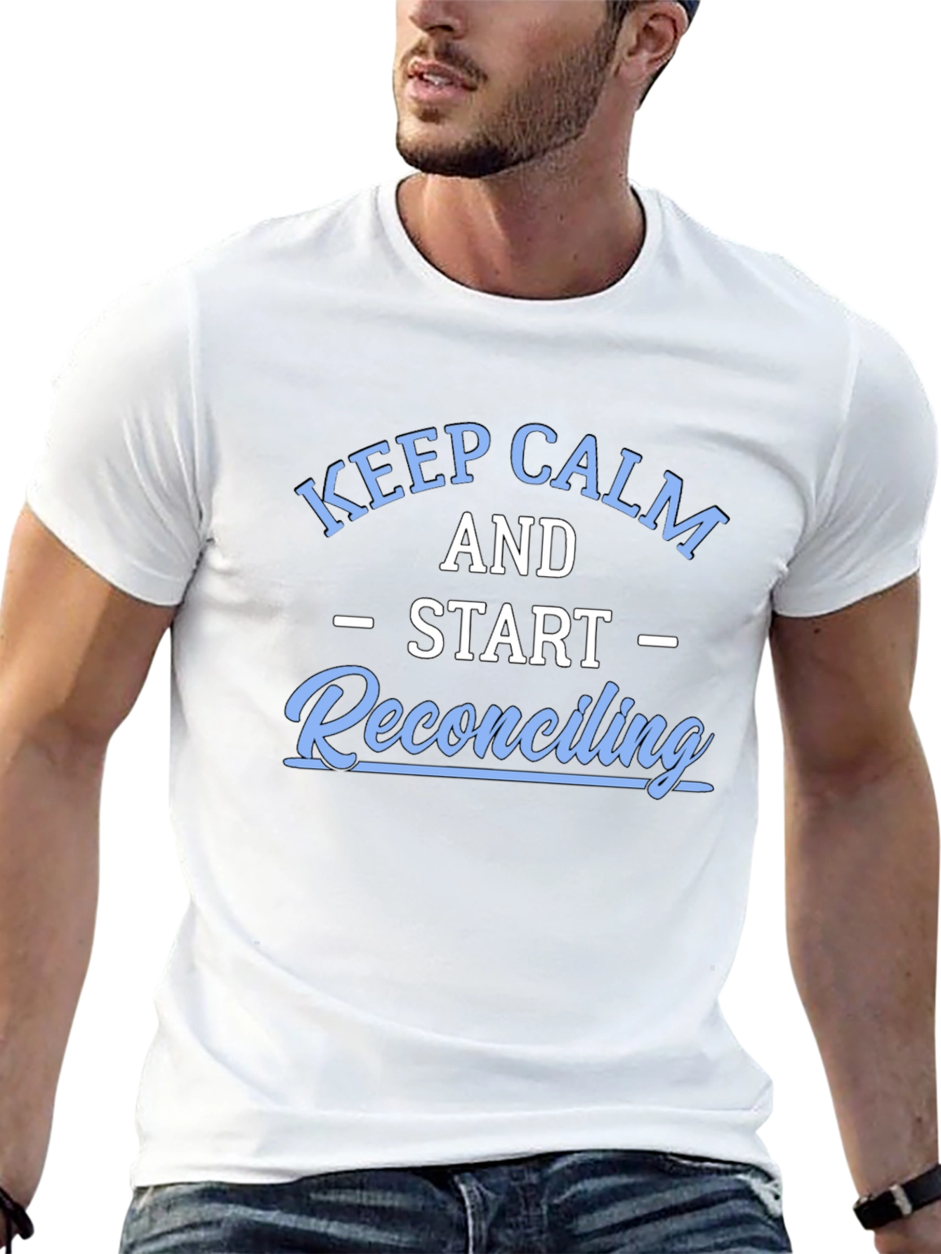 Keep Calm Reconciling Black T-Shirt