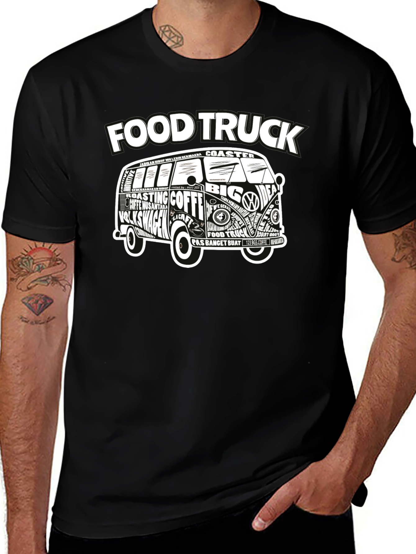 Food Truck VW Van Graphic T-Shirt