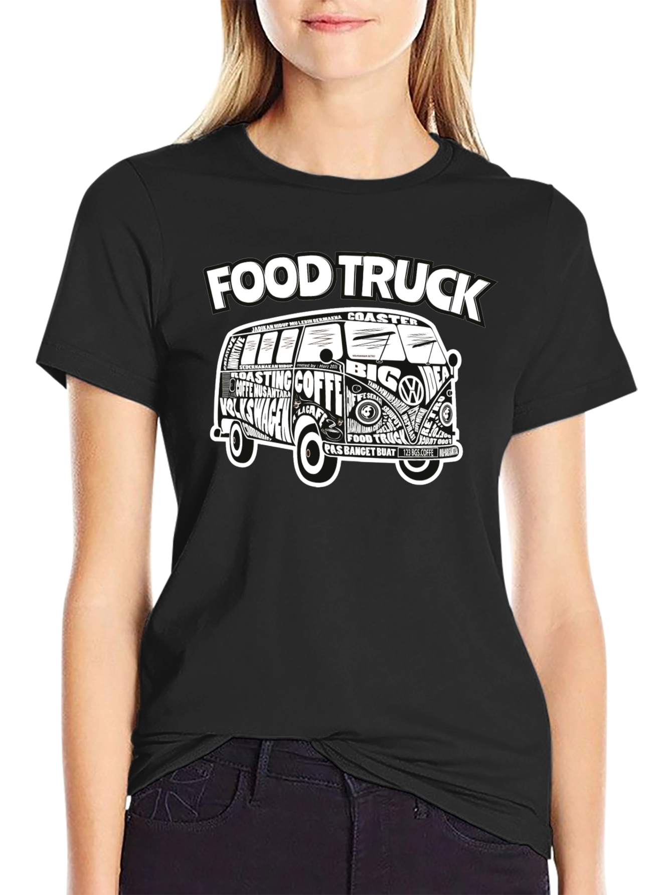 Food Truck VW Van Graphic T-Shirt