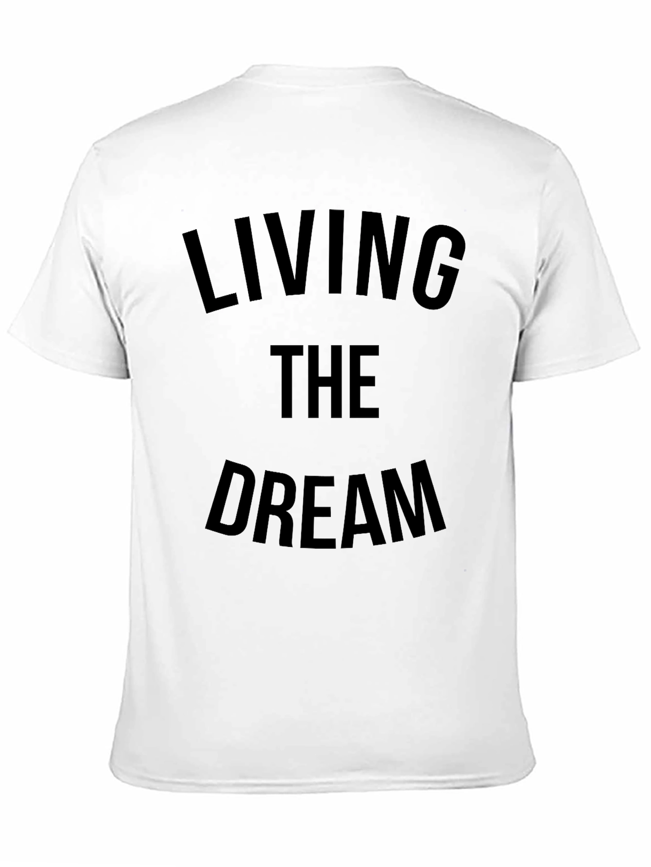 Living the Dream Graphic Tee - Mens Black T-Shirt