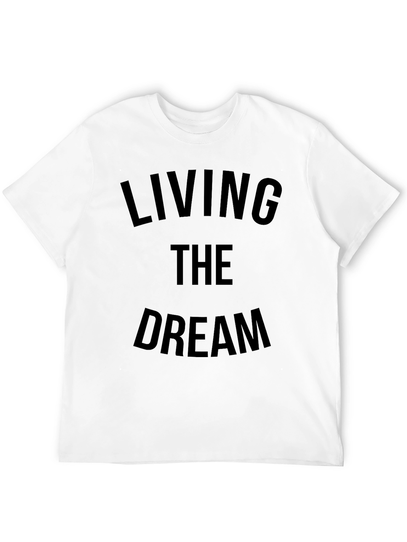 Living the Dream Graphic Tee - Mens Black T-Shirt