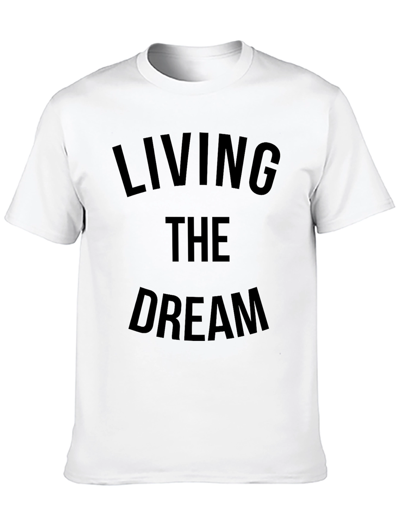 Living the Dream Graphic Tee - Mens Black T-Shirt