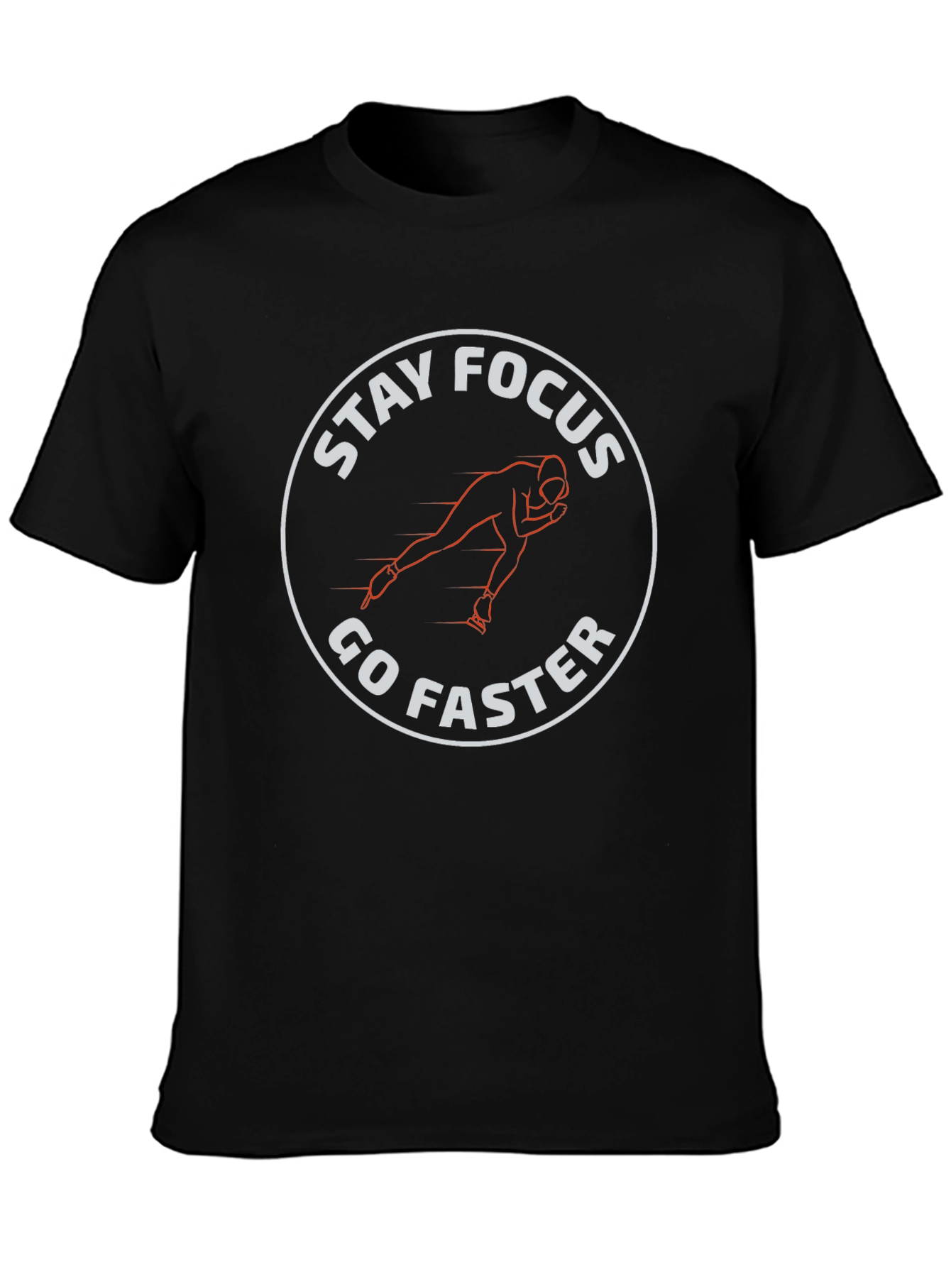 Stay Focus Go Faster T-Shirt - Black Graphic Tee