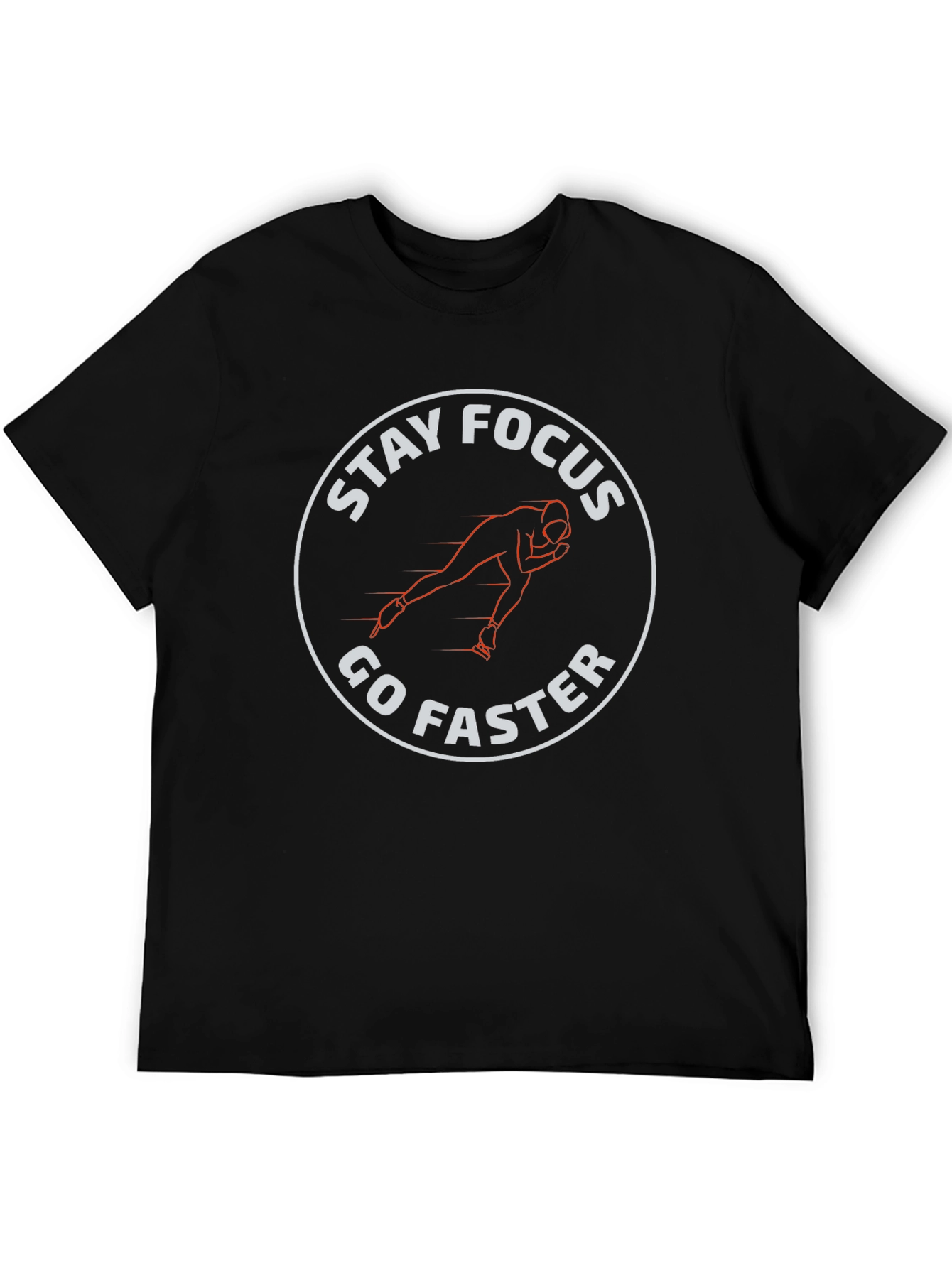 Stay Focus Go Faster T-Shirt - Black Graphic Tee