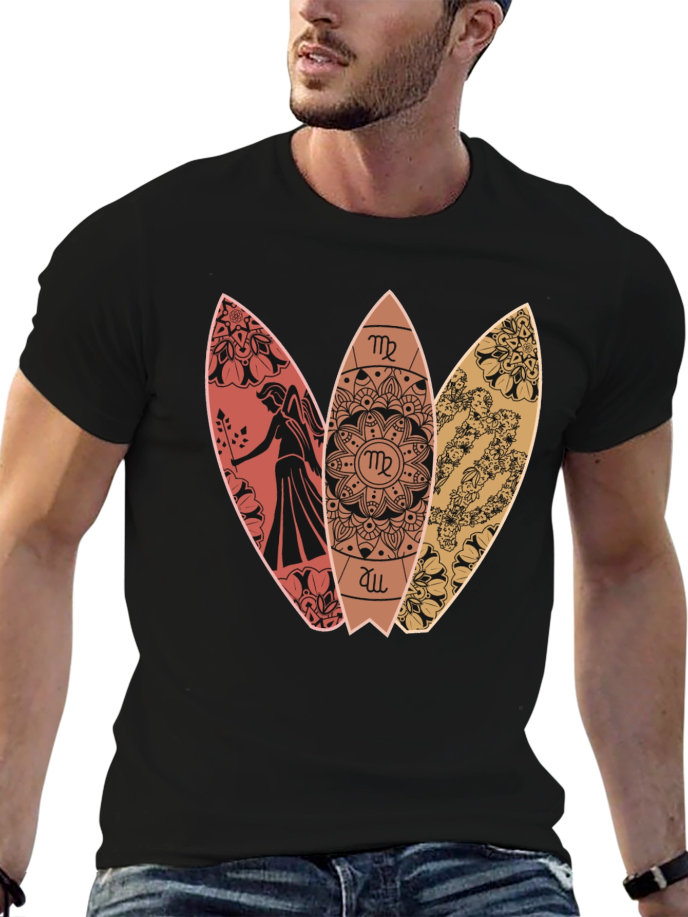 Virgo Surfboard T-Shirt - Zodiac Sign Tee