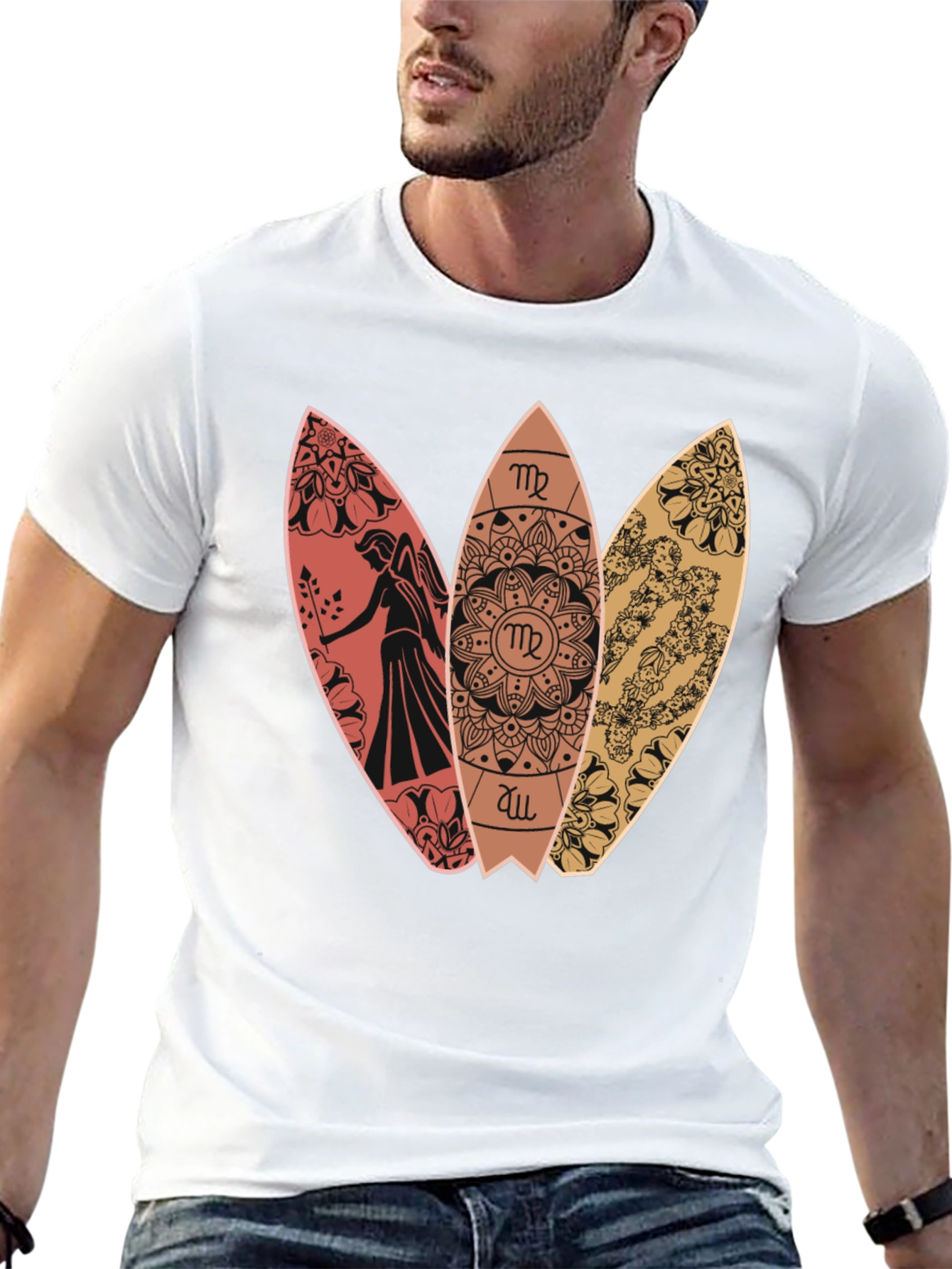 Virgo Surfboard T-Shirt - Zodiac Sign Tee