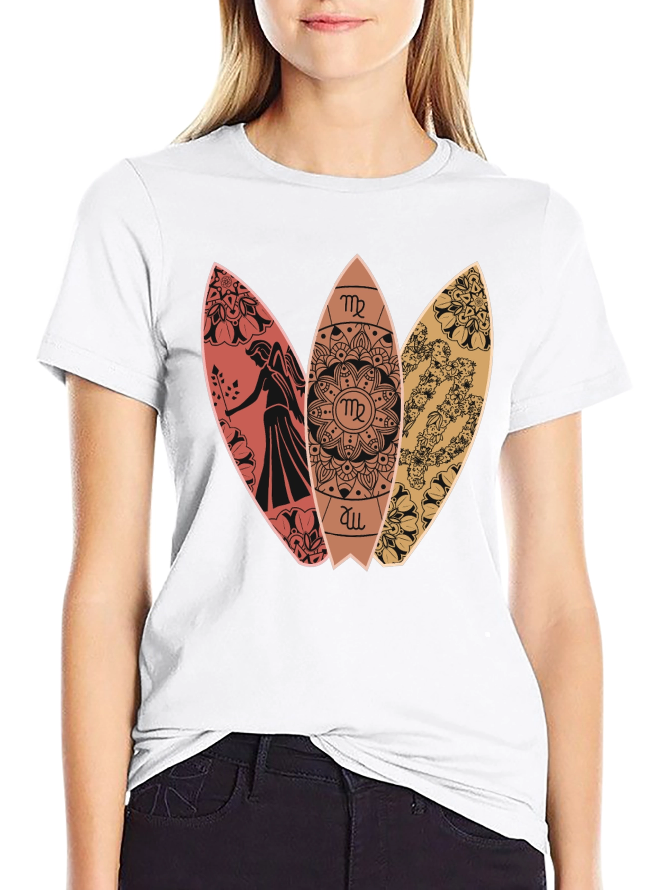 Virgo Surfboard T-Shirt - Zodiac Sign Tee