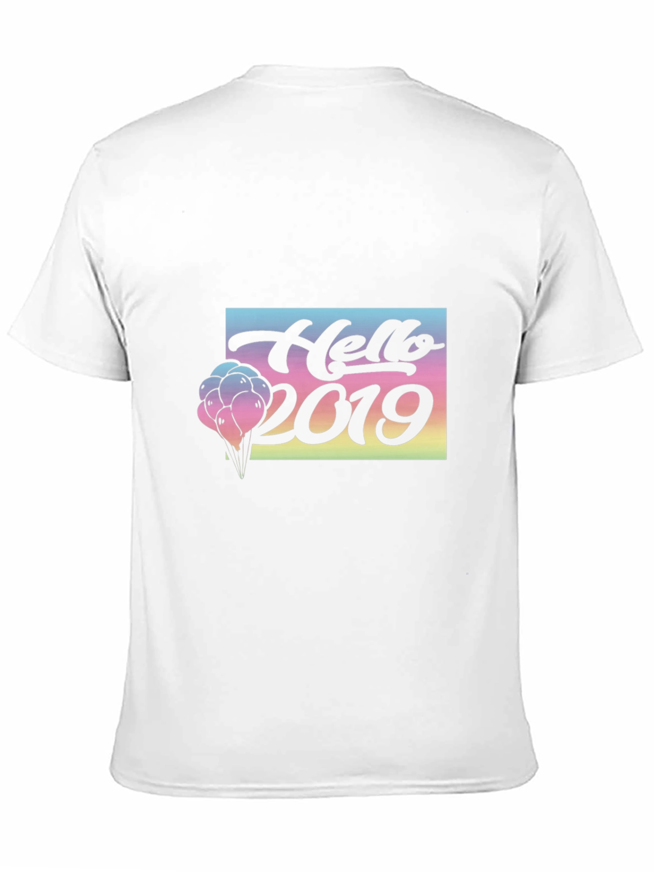 Hello 2019 Graphic Tee - Black T-Shirt
