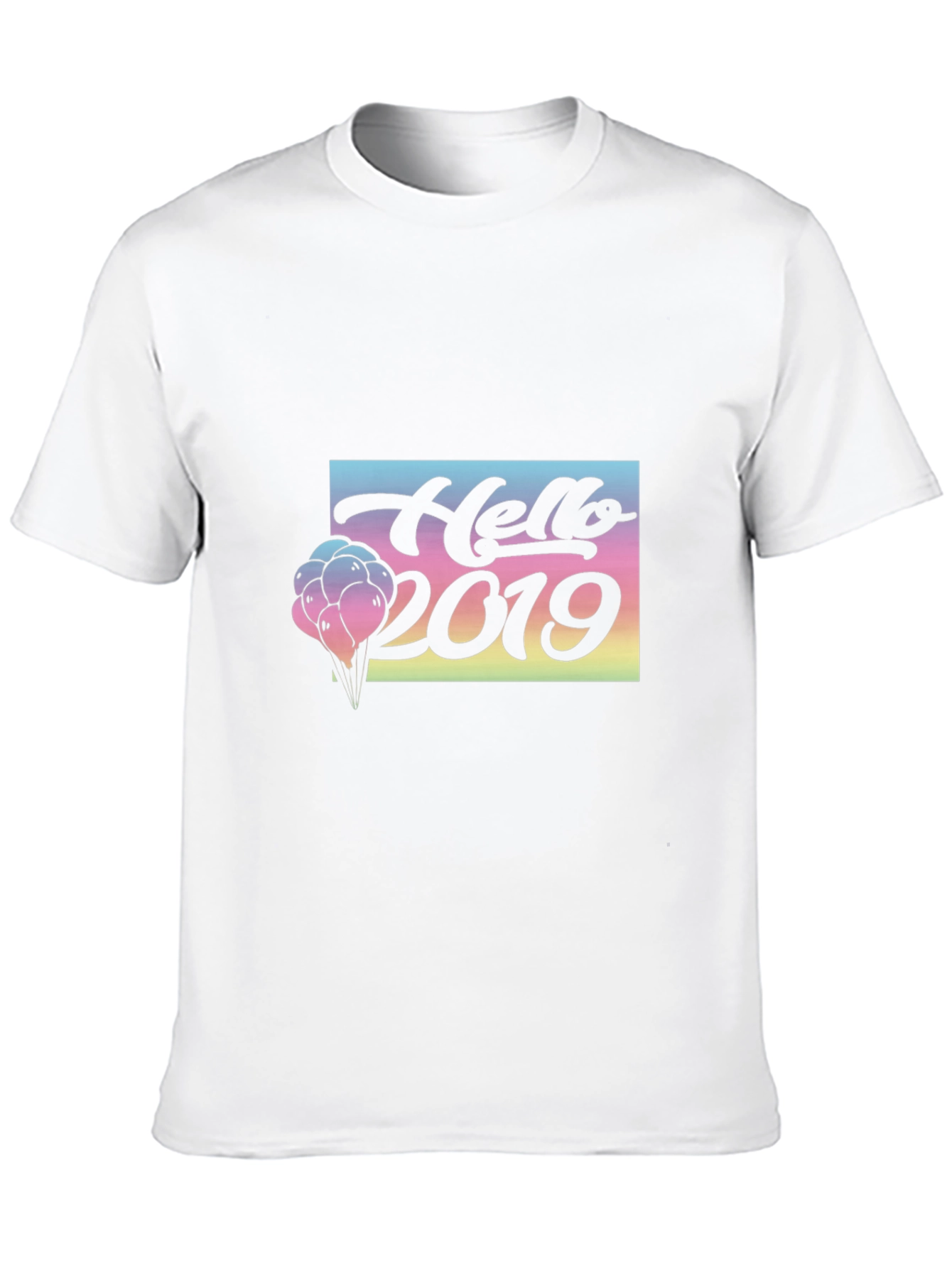 Hello 2019 Graphic Tee - Black T-Shirt