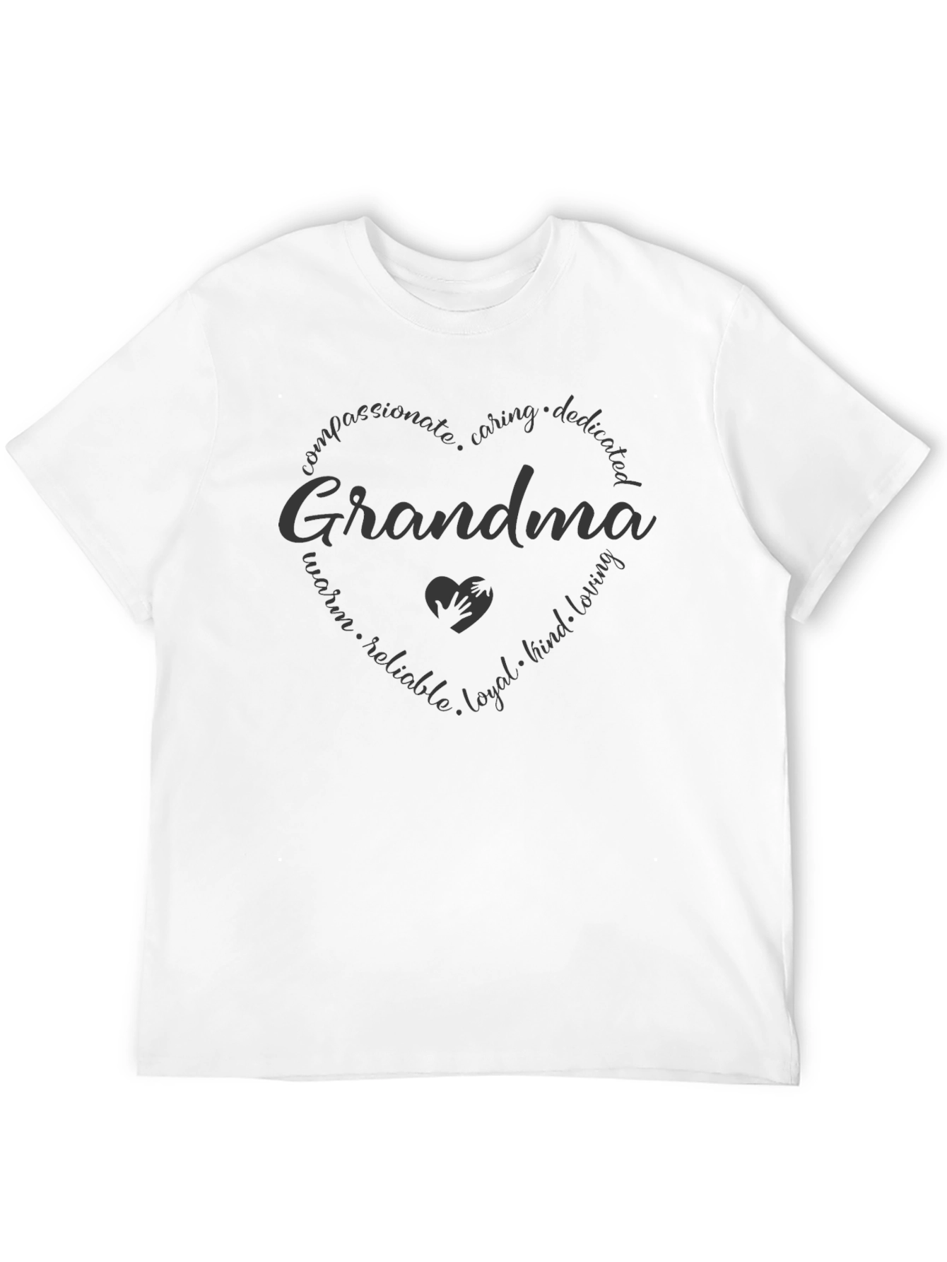 Grandma Heart Graphic Tee - Compassionate Loving Design