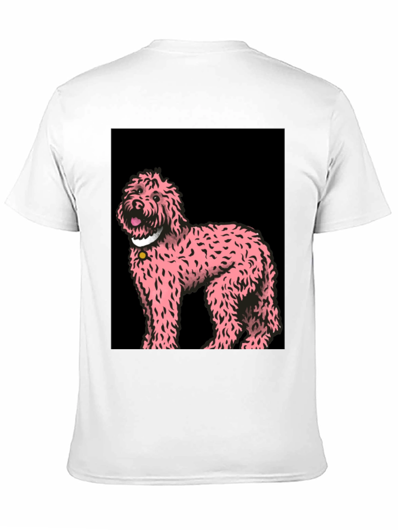 Pink Doodle Dog Graphic Tee