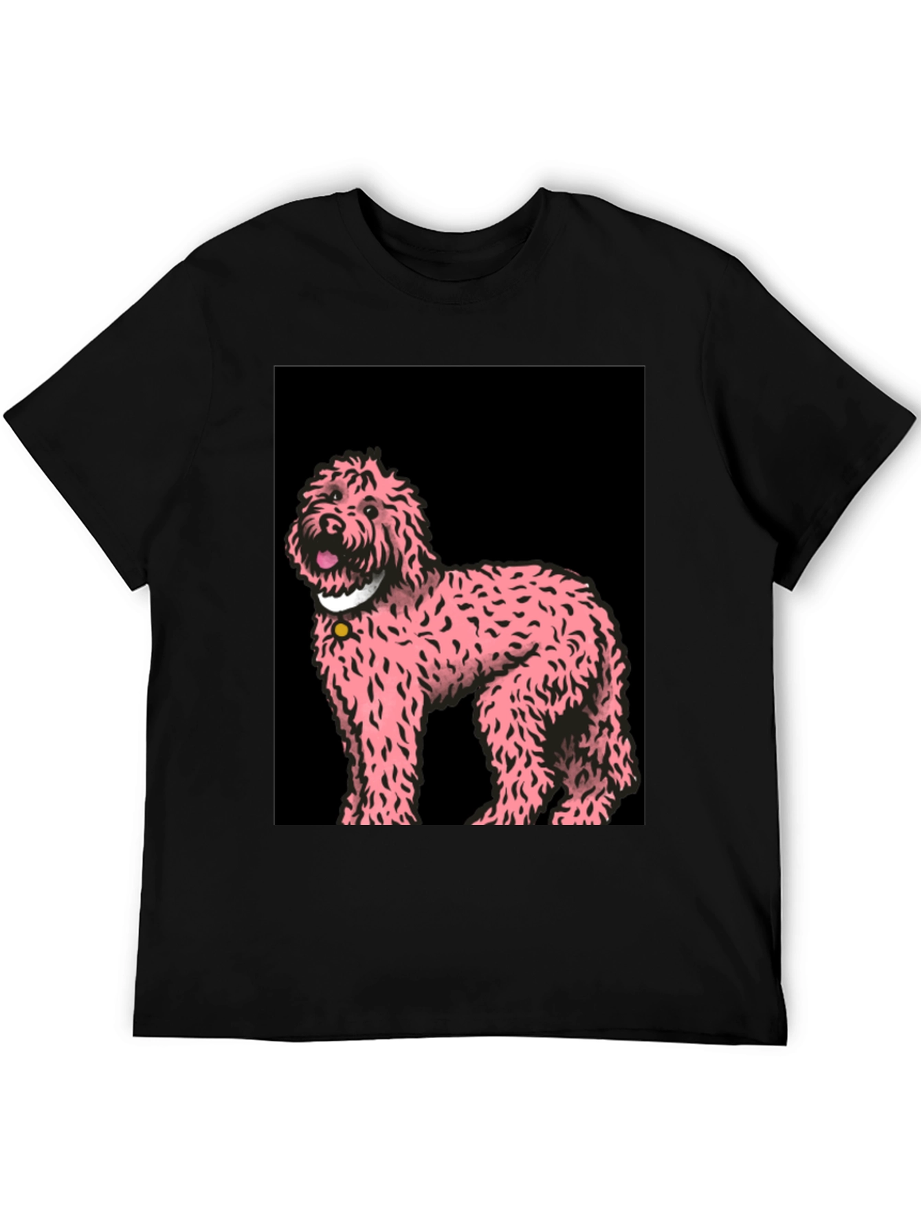 Pink Doodle Dog Graphic Tee