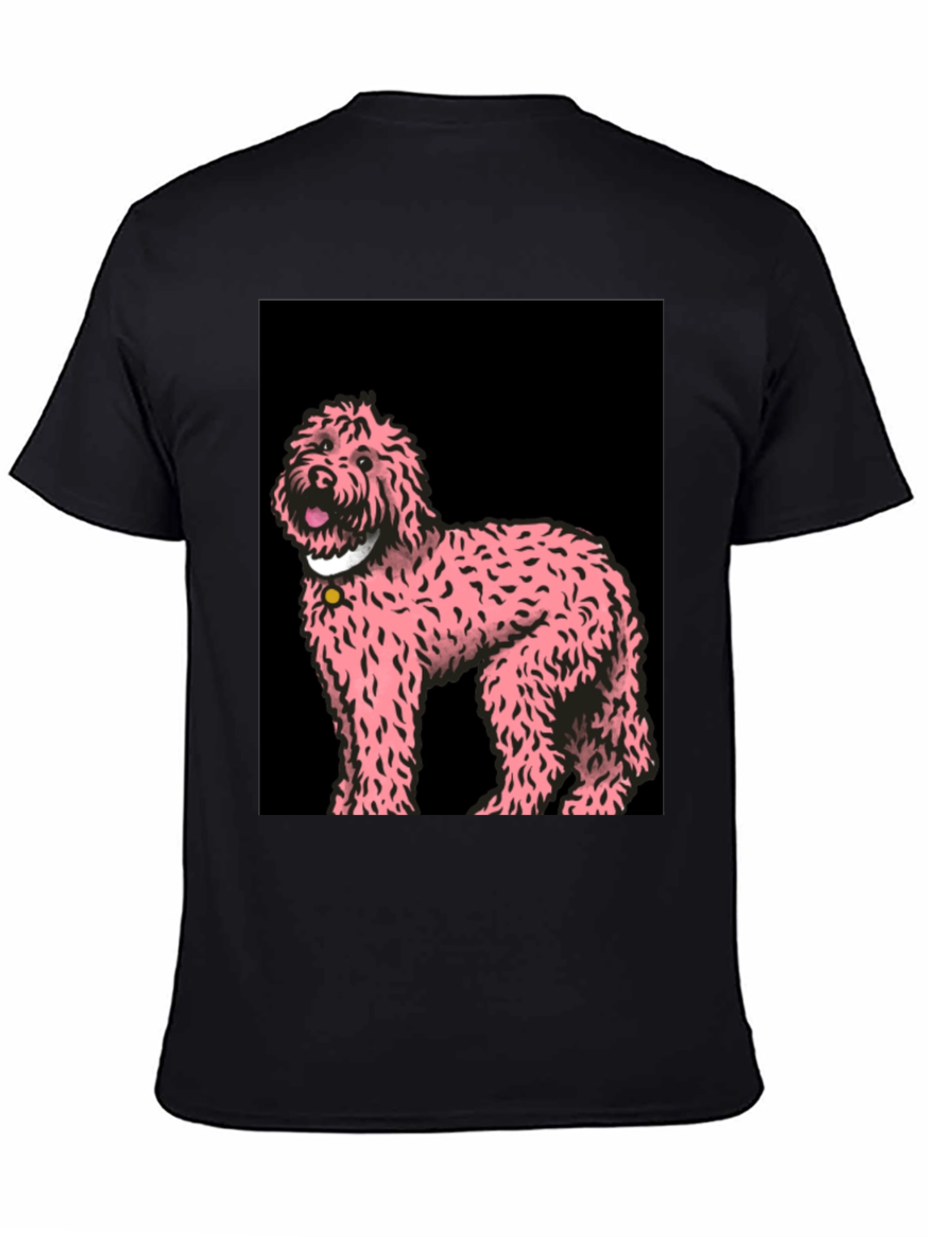 Pink Doodle Dog Graphic Tee