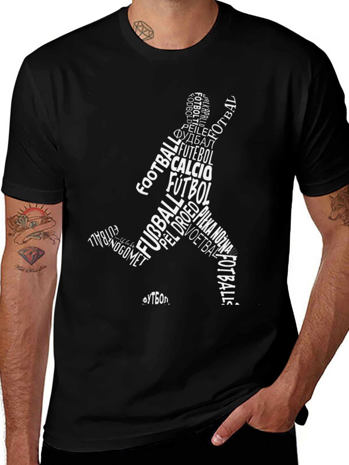 Soccer Lover T-Shirt - Football Word Art Design